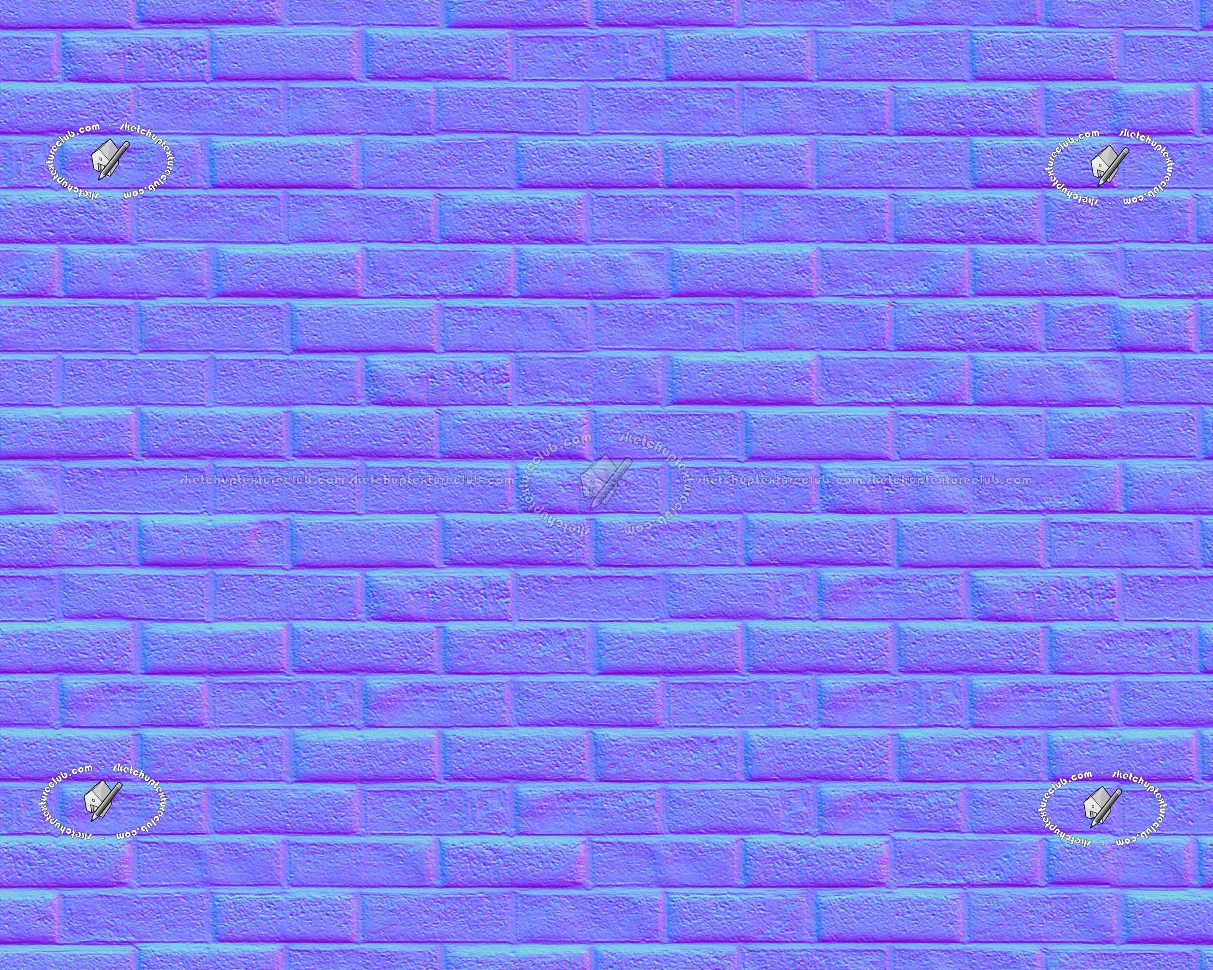 Textures   -   ARCHITECTURE   -   BRICKS   -   Facing Bricks   -   Rustic  - England rustic facing bricks texture seamless 20868 - Normal