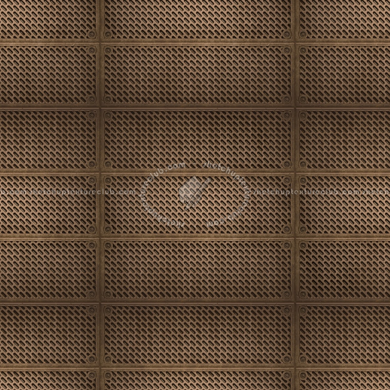 Textures   -   MATERIALS   -   METALS   -   Plates  - Industrial bronze metal plate texture seamless 10786 (seamless)