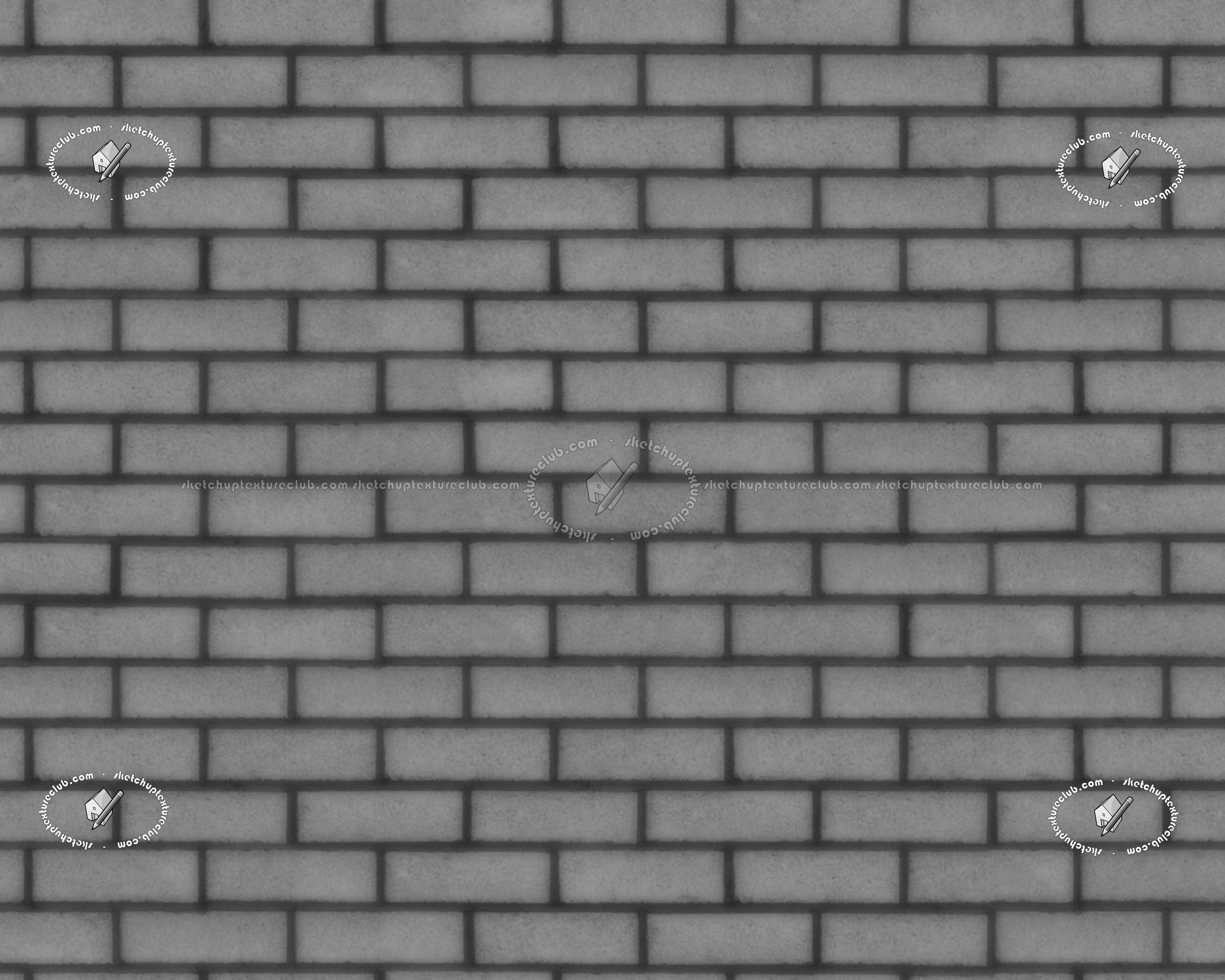 Textures   -   ARCHITECTURE   -   BRICKS   -   Facing Bricks   -   Rustic  - England rustic facing bricks texture seamless 20869 - Displacement