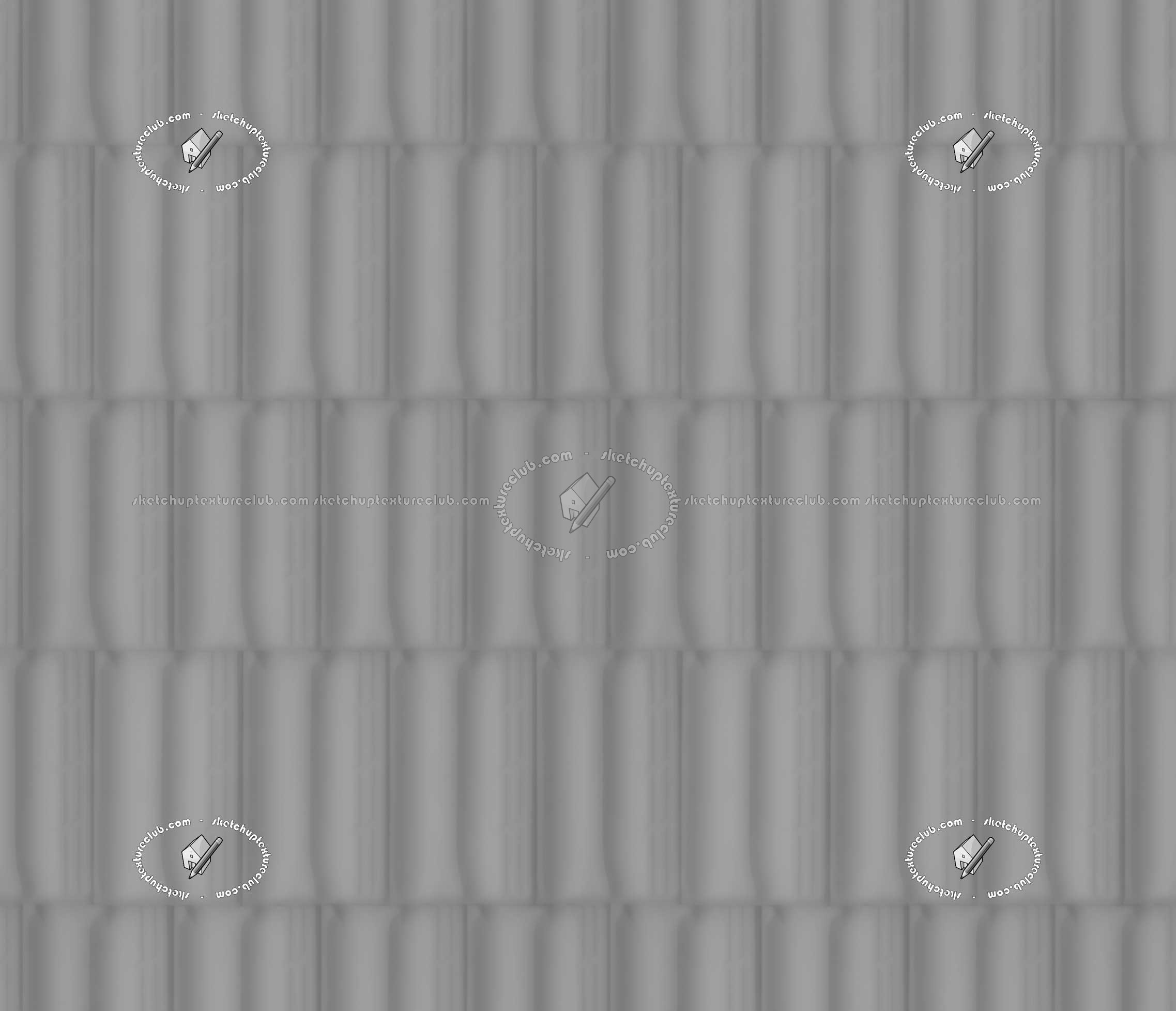 Textures   -   ARCHITECTURE   -   ROOFINGS   -   Clay roofs  - White clay roof texture seamless 20920 - Displacement