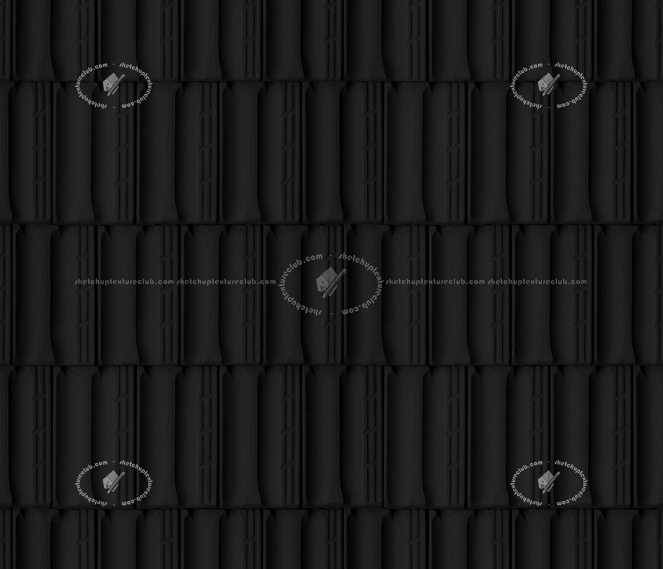 Textures   -   ARCHITECTURE   -   ROOFINGS   -   Clay roofs  - White clay roof texture seamless 20920 - Specular