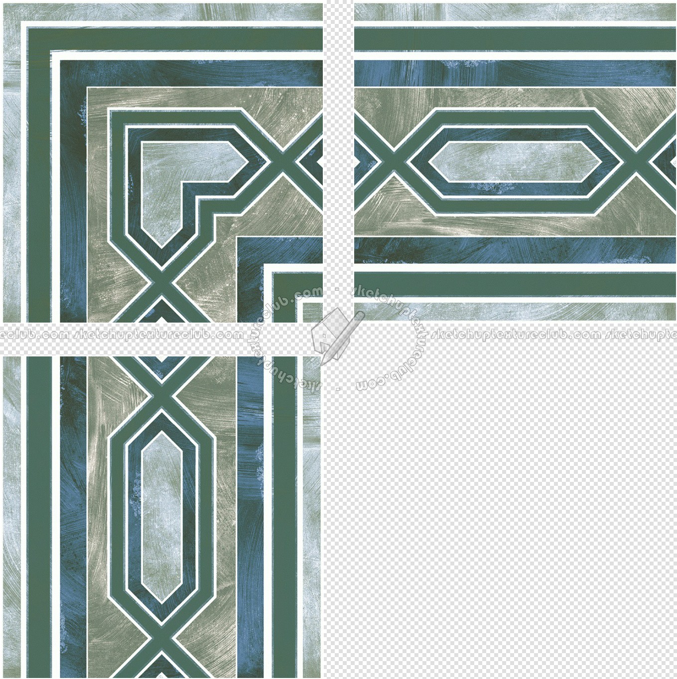 Textures   -   ARCHITECTURE   -   TILES INTERIOR   -   Cement - Encaustic   -   Encaustic  - Border traditional encaustic cement ornate tile texture seamless 13653 (seamless)
