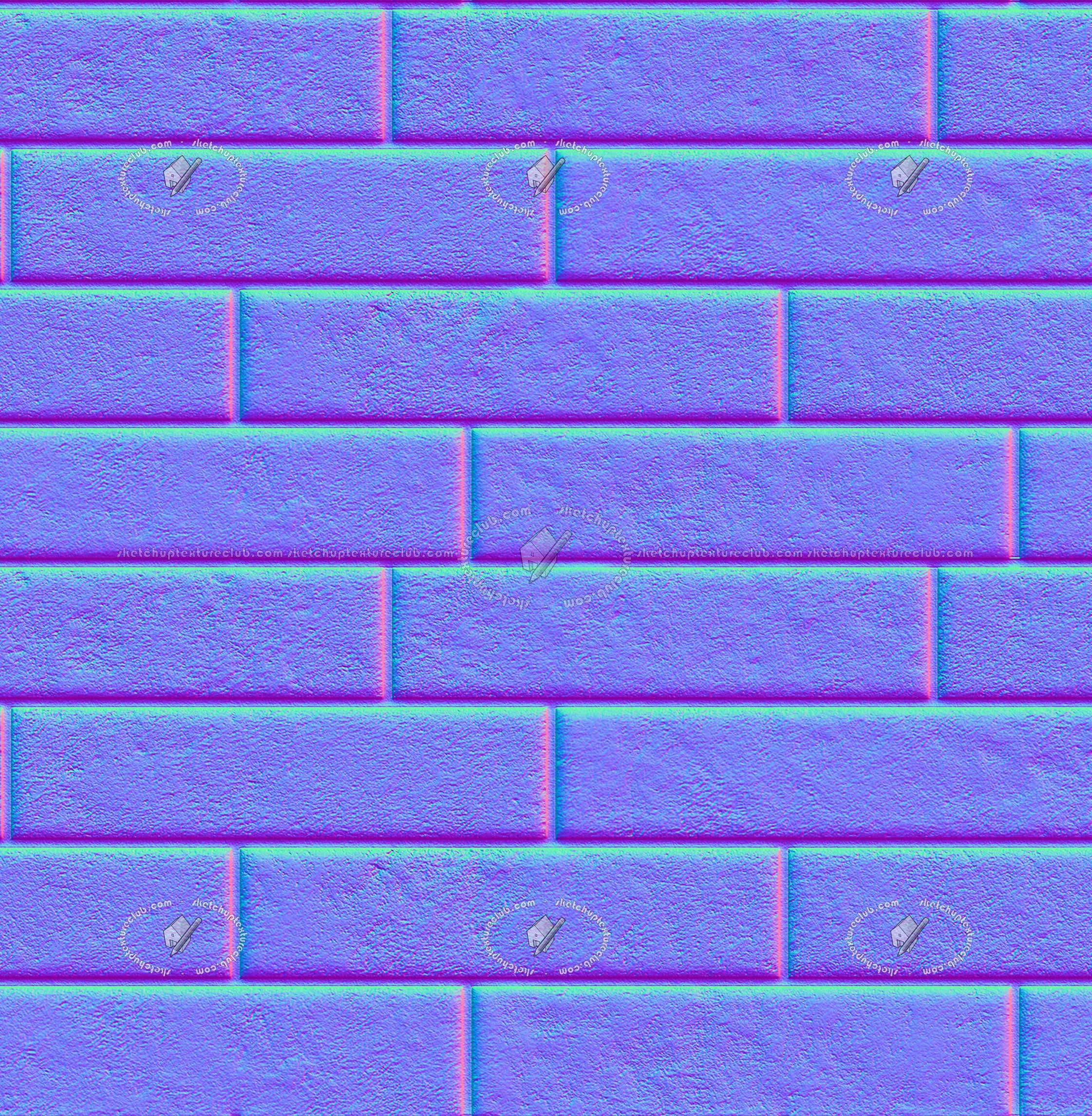 Textures   -   ARCHITECTURE   -   BRICKS   -   Facing Bricks   -   Rustic  - Dark rustic facing bricks texture seamless 21266 - Normal