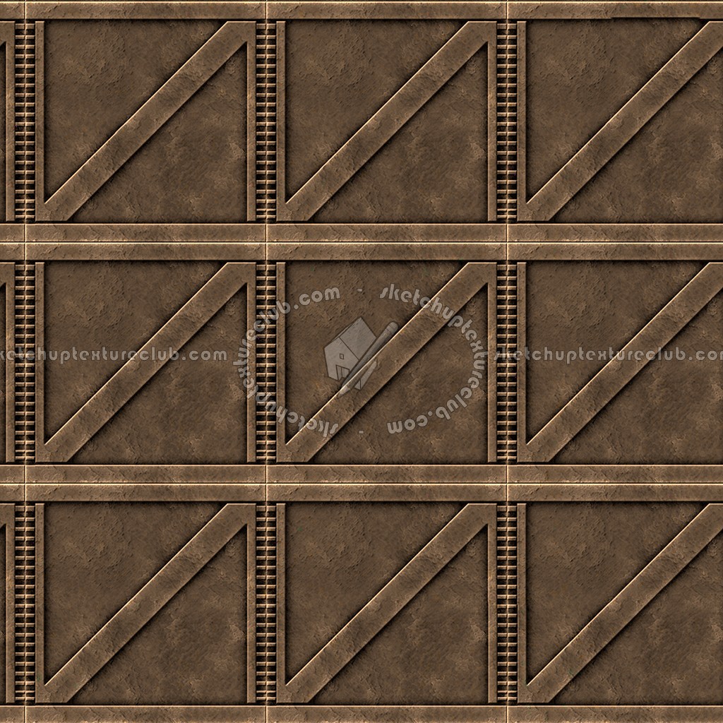 Textures   -   MATERIALS   -   METALS   -   Plates  - Bronze metal plate texture seamless 10804 (seamless)