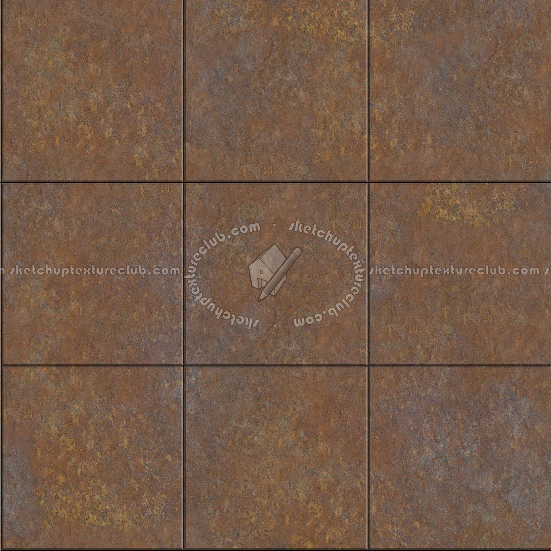 Textures   -   MATERIALS   -   METALS   -   Facades claddings  - Rusty dirty metal facade cladding texture seamless 10325 (seamless)