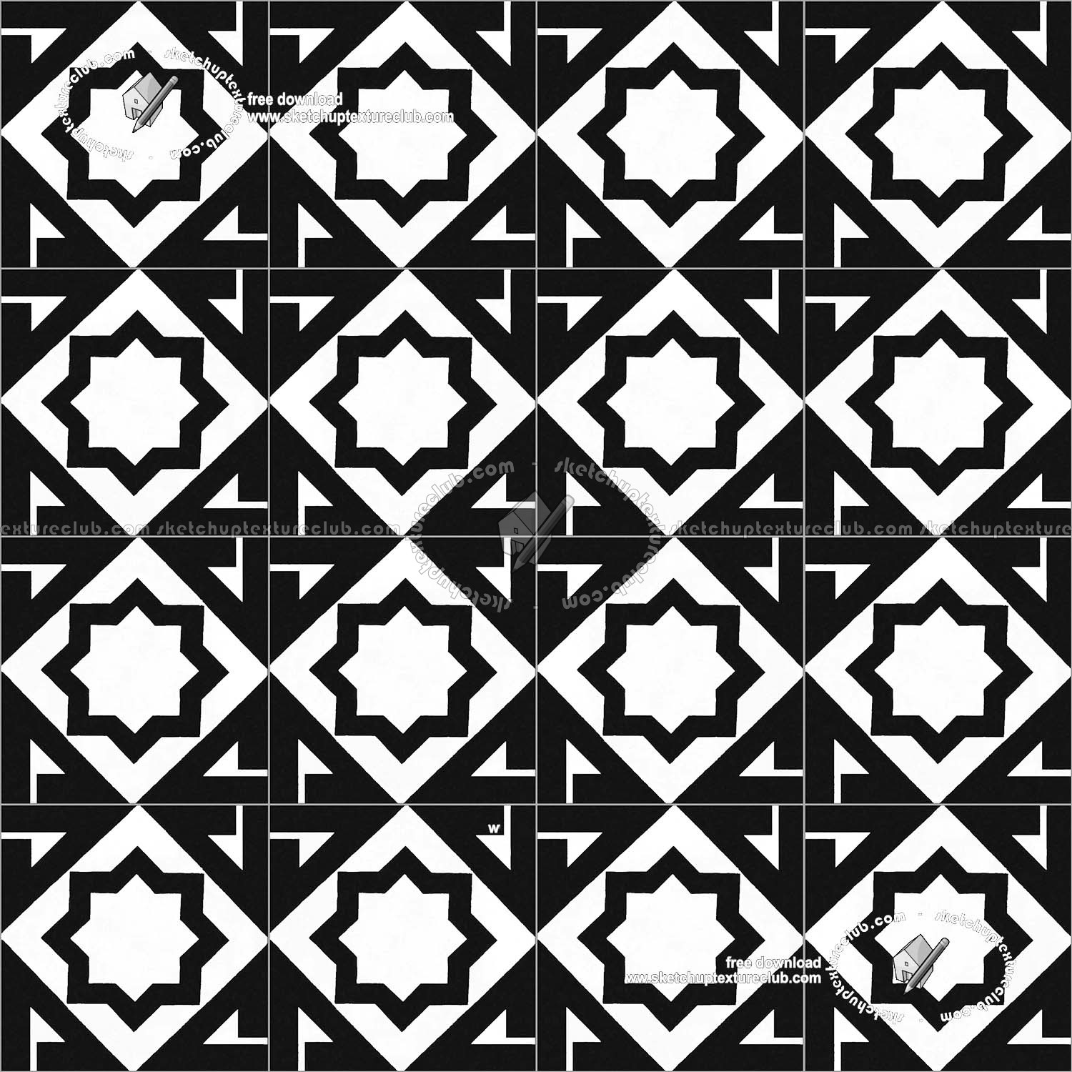 Textures   -   ARCHITECTURE   -   TILES INTERIOR   -   Cement - Encaustic   -   Victorian  - Victorian cement floor tile texture seamless 19322 (seamless)