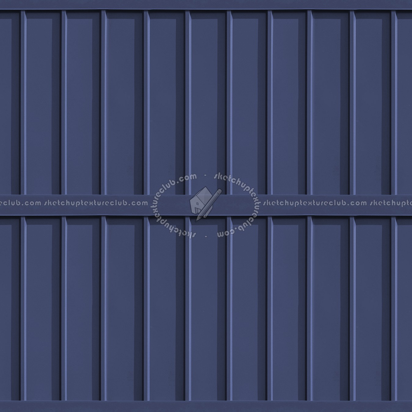 Textures   -   MATERIALS   -   METALS   -   Facades claddings  - Blue metal facade cladding texture seamless 10374 (seamless)