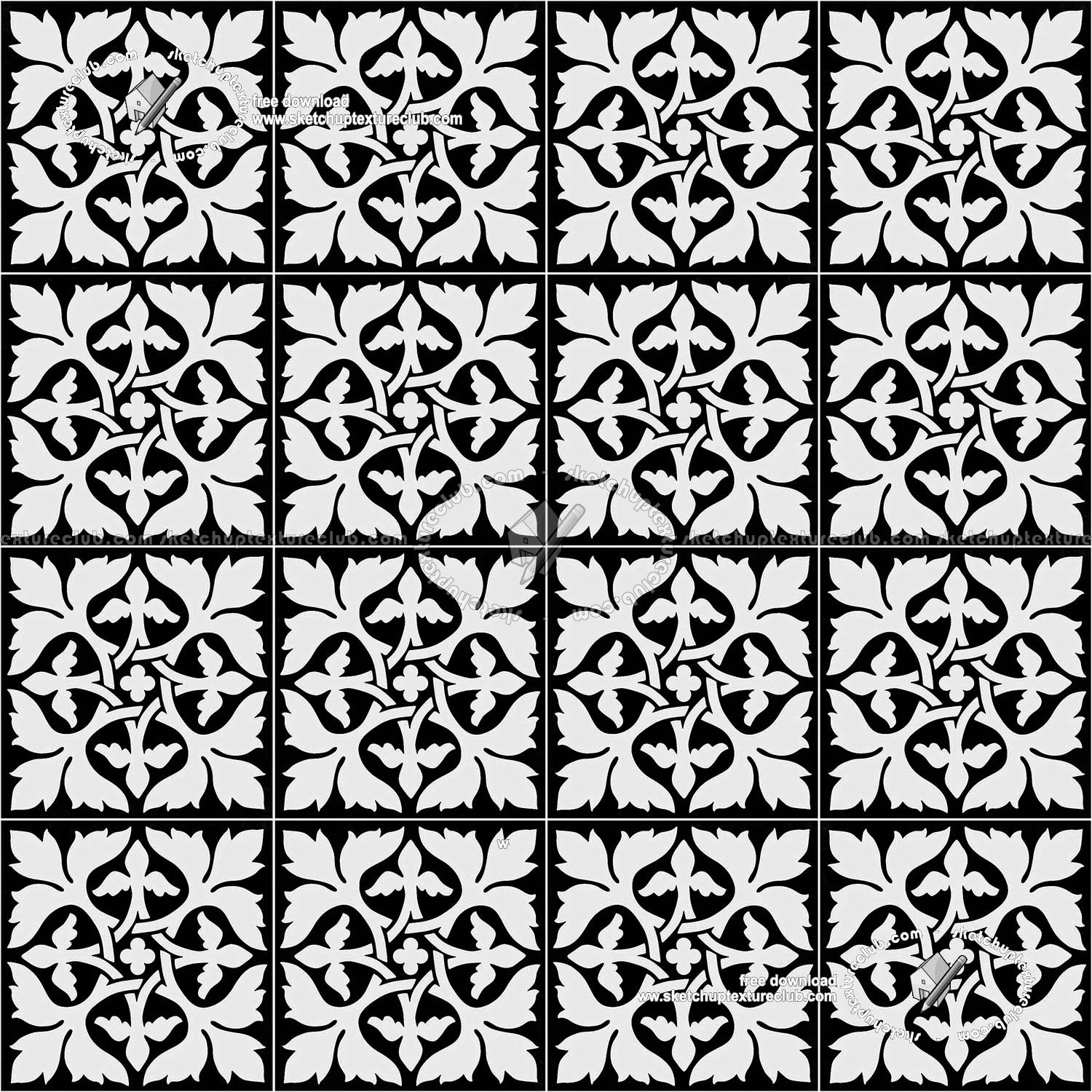 Textures   -   ARCHITECTURE   -   TILES INTERIOR   -   Cement - Encaustic   -   Victorian  - Victorian cement floor tile texture seamless 19332 (seamless)