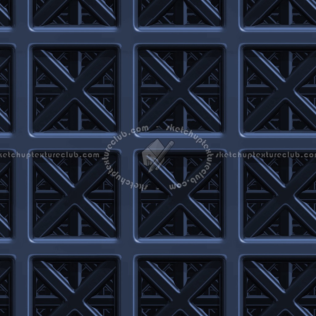 Textures   -   MATERIALS   -   METALS   -   Facades claddings  - Blue iron metal facade cladding texture seamless 10376 (seamless)