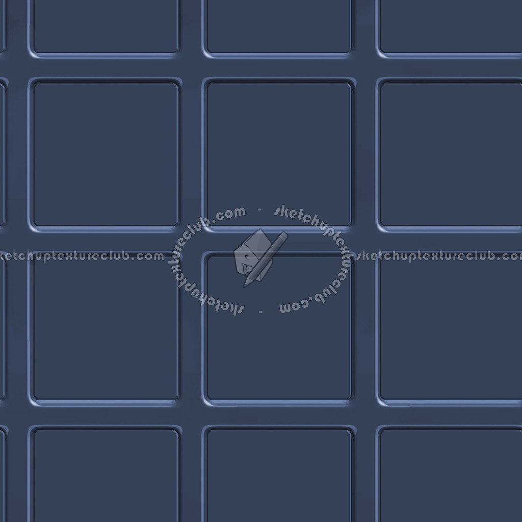 Textures   -   MATERIALS   -   METALS   -   Facades claddings  - Blue painted iron metal facade cladding texture seamless 10379 (seamless)