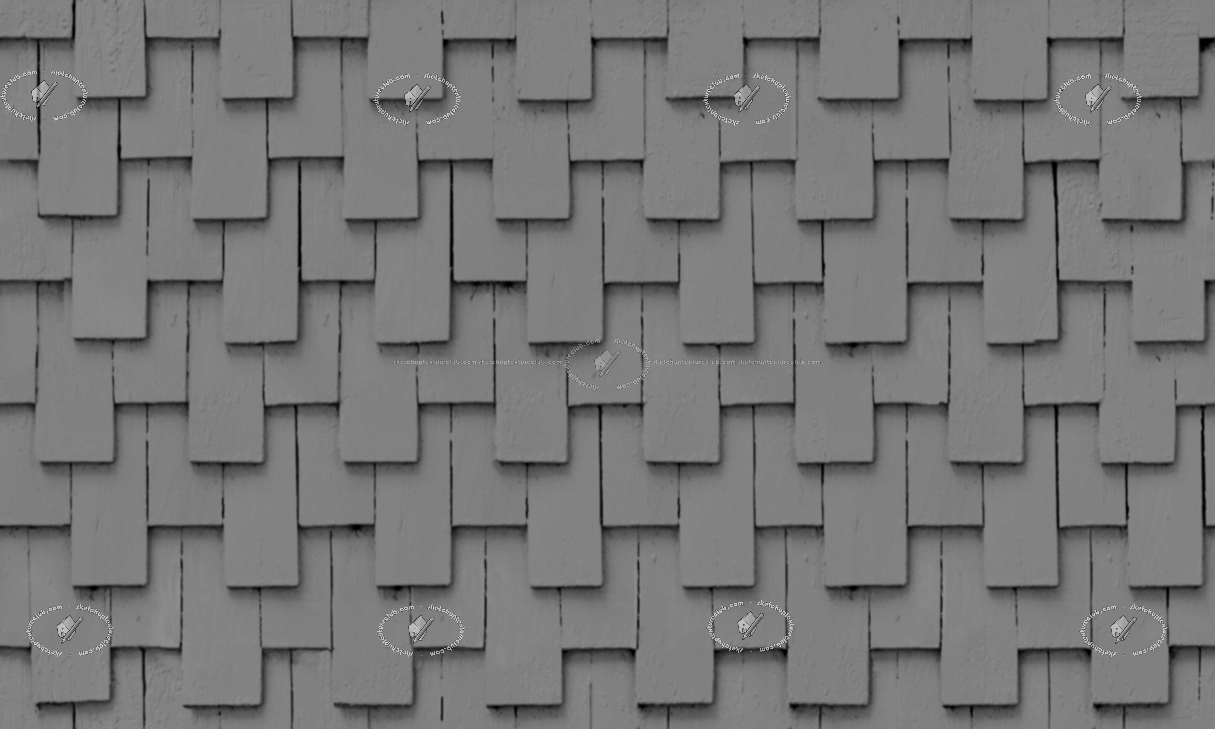 Textures   -   ARCHITECTURE   -   WOOD PLANKS   -   Siding wood  - Siding wood wall paneling texture seamless 20720 - Displacement