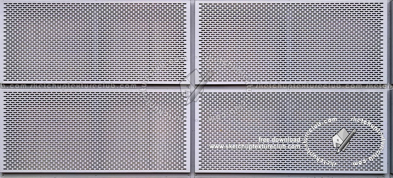 Textures   -   MATERIALS   -   METALS   -   Facades claddings  - Metal industrial cladding texture seamless 19051 (seamless)