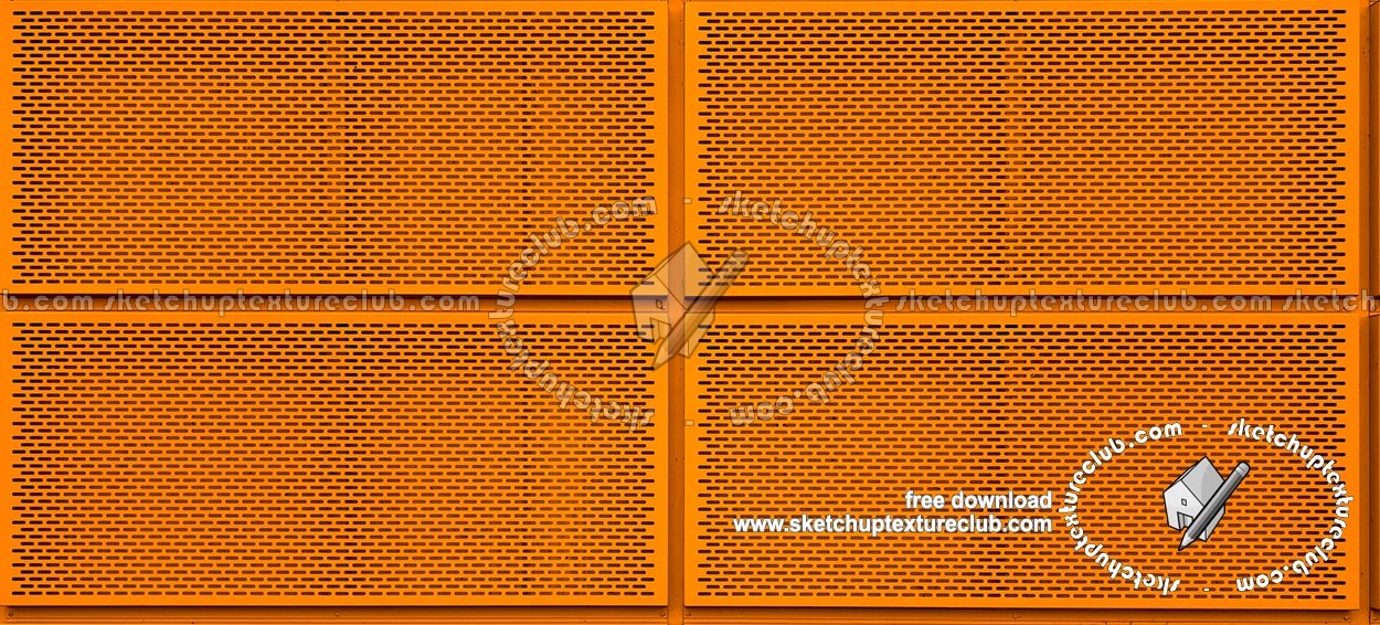 Textures   -   MATERIALS   -   METALS   -   Facades claddings  - Metal industrial cladding texture seamless 19053 (seamless)