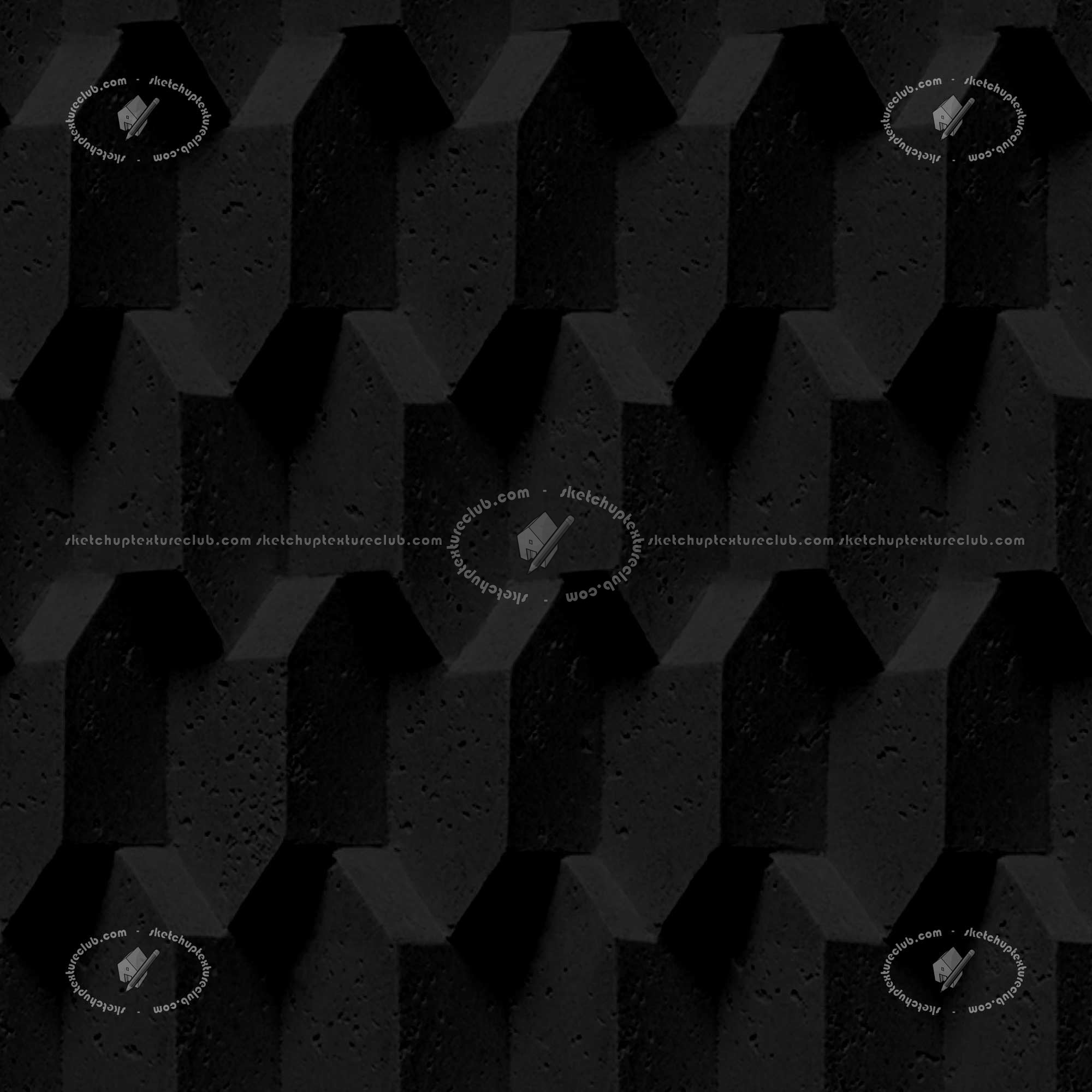 Textures   -   ARCHITECTURE   -   STONES WALLS   -   Claddings stone   -   Exterior  - Natural stone three dimensional walls texture seamless 20900 - Specular