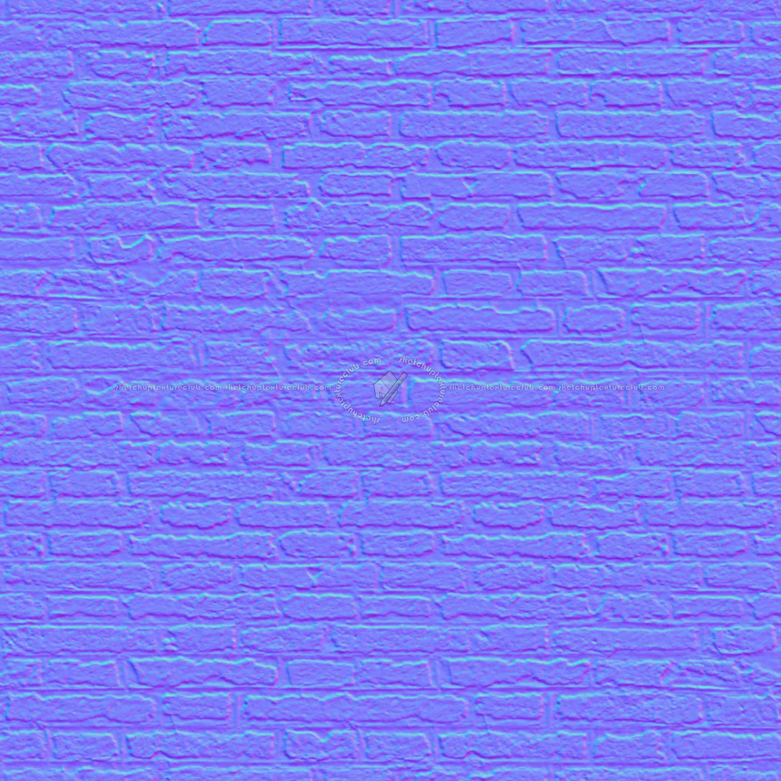 Textures   -   ARCHITECTURE   -   BRICKS   -   Dirty Bricks  - Dirty bricks texture seamless 00143 - Normal