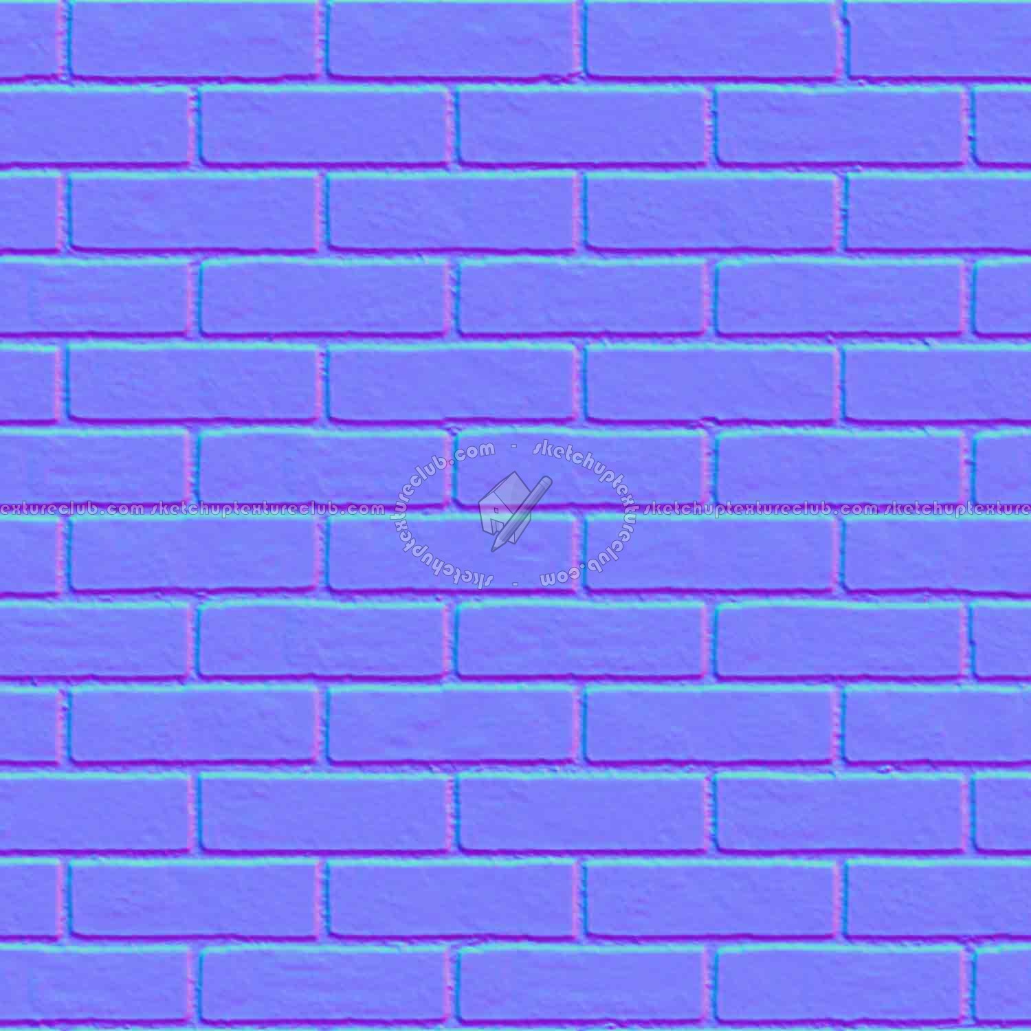 Textures   -   ARCHITECTURE   -   BRICKS   -   Facing Bricks   -   Smooth  - Facing smooth bricks texture seamless 00250 - Normal
