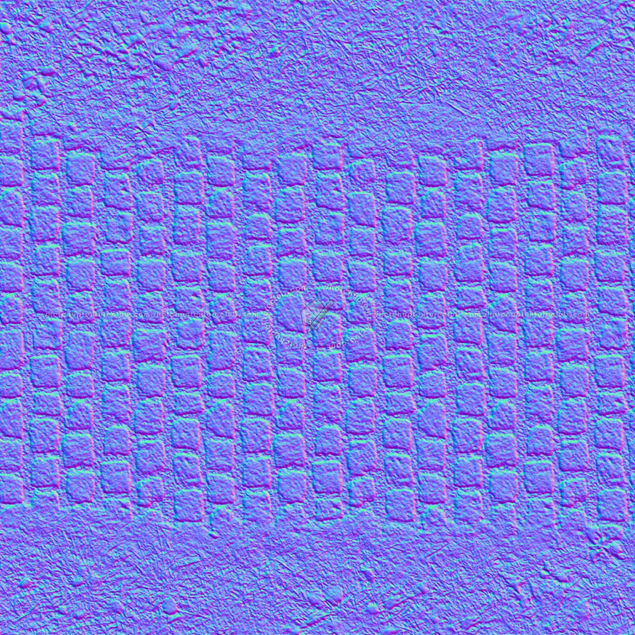 Textures   -   ARCHITECTURE   -   PAVING OUTDOOR   -   Parks Paving  - Park cobblestone paving texture seamless 18661 - Normal