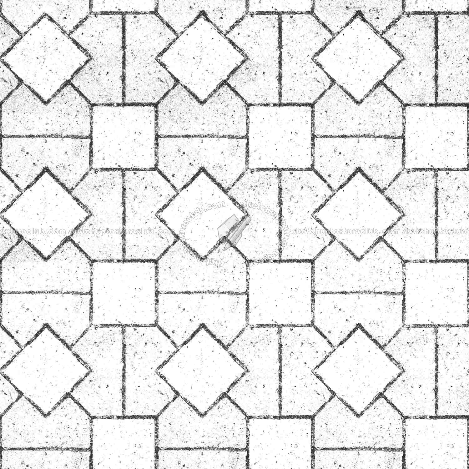Textures   -   ARCHITECTURE   -   PAVING OUTDOOR   -   Concrete   -   Blocks mixed  - Paving concrete mixed size texture seamless 05625 - Bump
