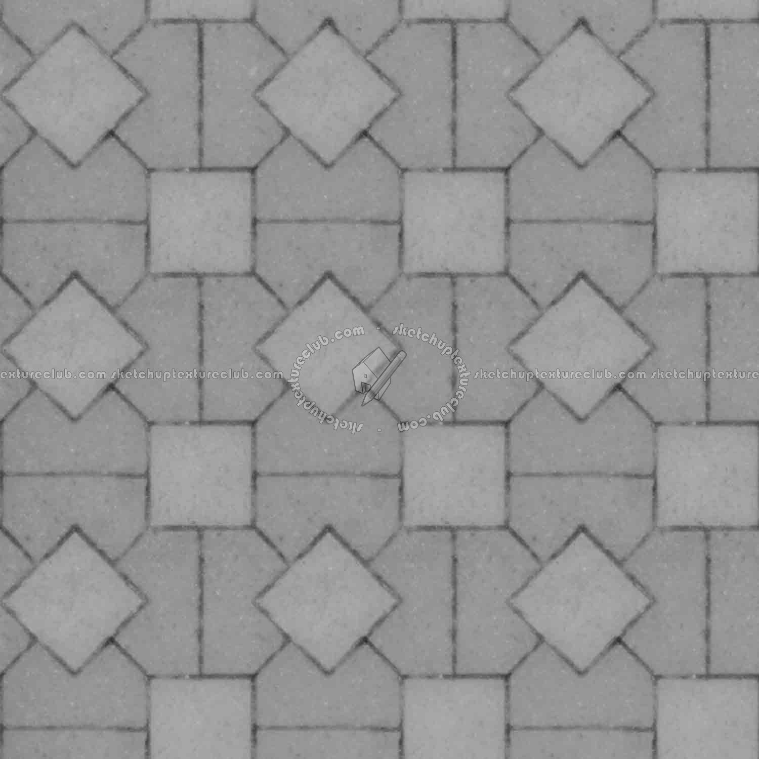 Textures   -   ARCHITECTURE   -   PAVING OUTDOOR   -   Concrete   -   Blocks mixed  - Paving concrete mixed size texture seamless 05625 - Displacement