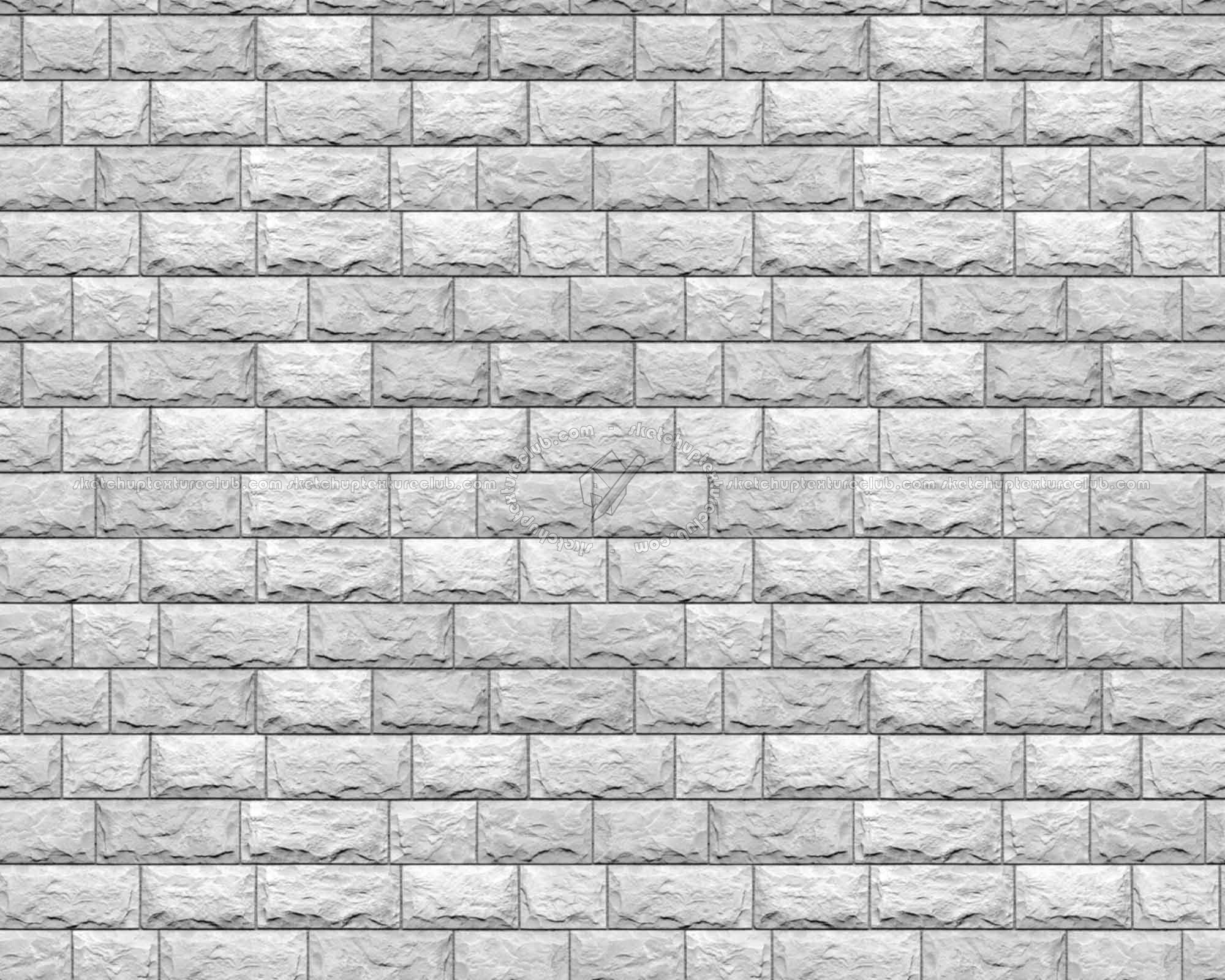 Textures   -   ARCHITECTURE   -   STONES WALLS   -   Claddings stone   -   Exterior  - Wall cladding stone texture seamless 07738 - Bump