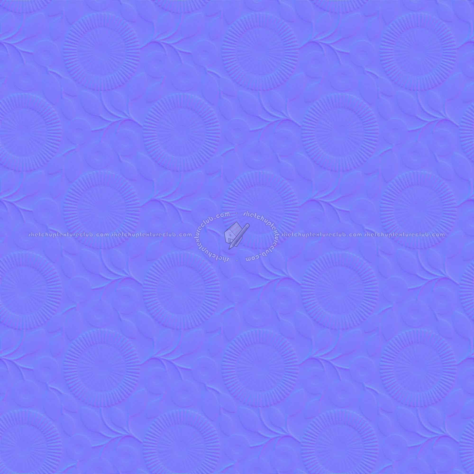 Textures   -   FREE PBR TEXTURES  - Wallpaper PBR texture seamless 21434 - Normal