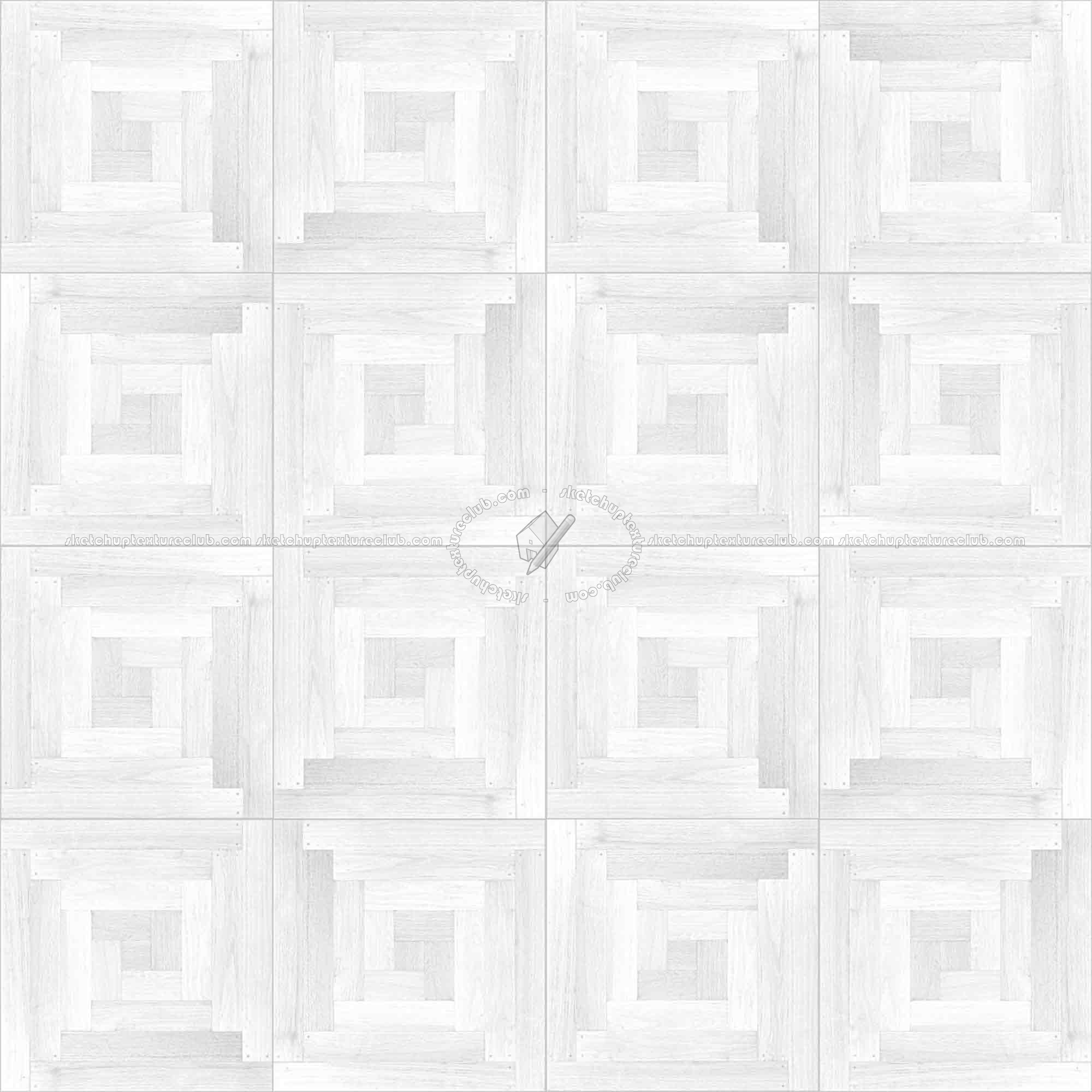 Textures   -   ARCHITECTURE   -   WOOD FLOORS   -   Parquet square  - Wood flooring square texture seamless 05387 - Ambient occlusion