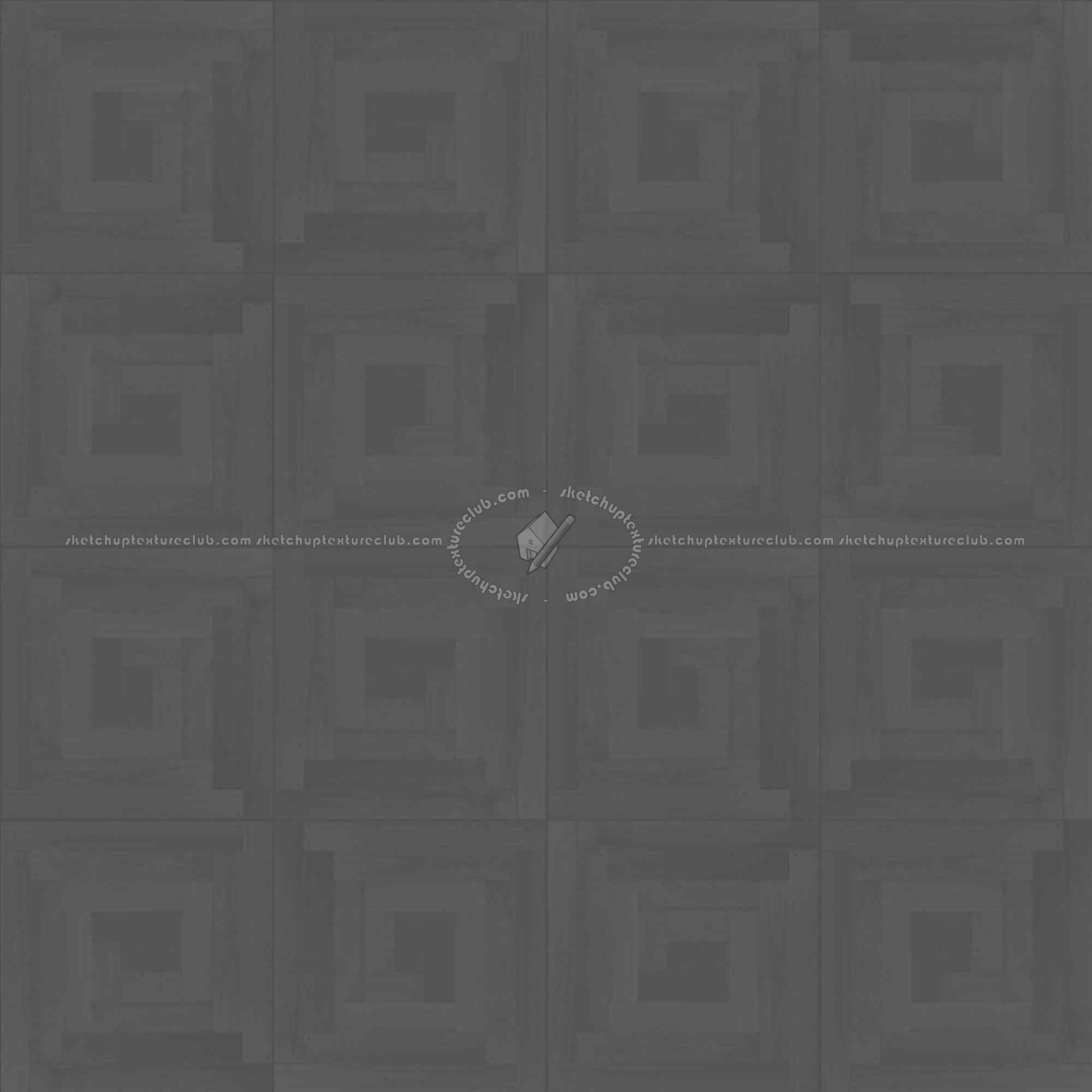 Textures   -   ARCHITECTURE   -   WOOD FLOORS   -   Parquet square  - Wood flooring square texture seamless 05387 - Displacement