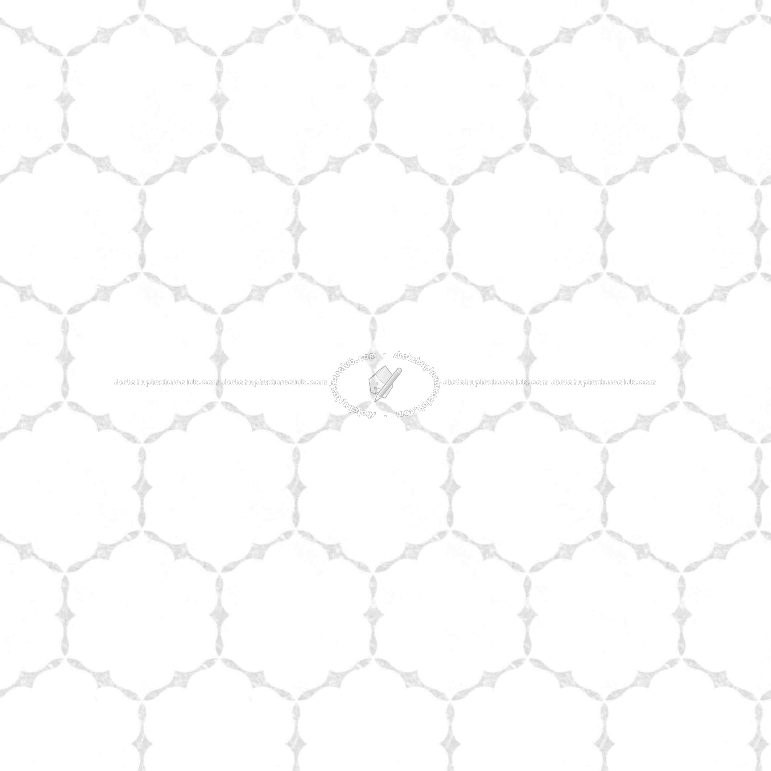 Textures   -   ARCHITECTURE   -   TILES INTERIOR   -   Marble tiles   -   Marble geometric patterns  - Hexagonal white marble tile texture seamless 1 21127 - Ambient occlusion