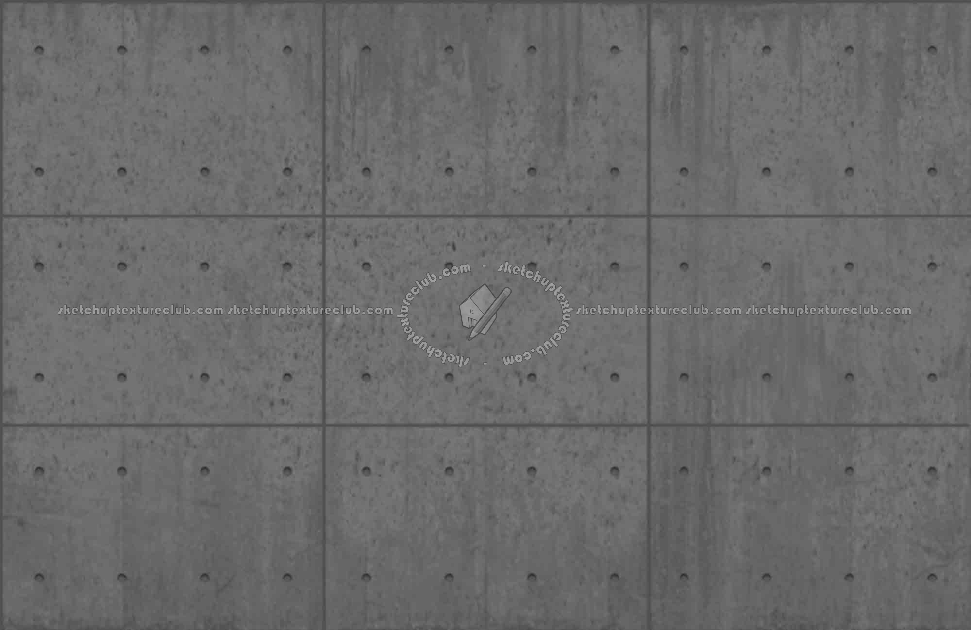 Textures   -   ARCHITECTURE   -   CONCRETE   -   Plates   -   Tadao Ando  - Tadao ando concrete plates seamless 01824 - Displacement