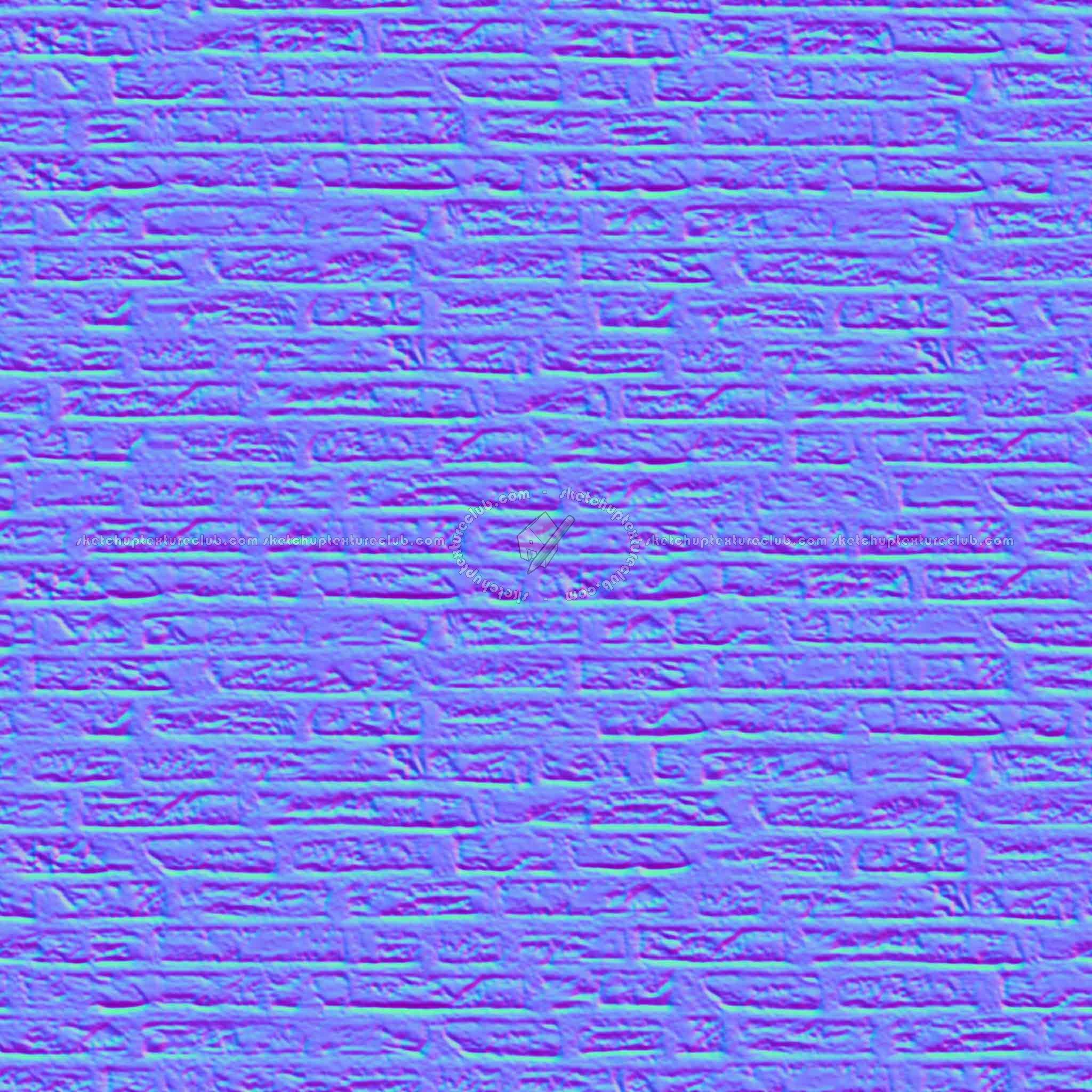 Textures   -   ARCHITECTURE   -   BRICKS   -   White Bricks  - White bricks texture seamless 00499 - Normal