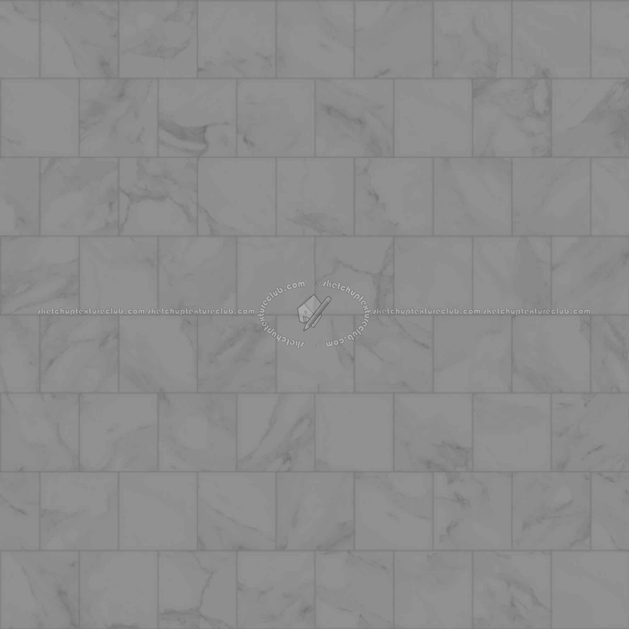 Textures   -   ARCHITECTURE   -   TILES INTERIOR   -   Marble tiles   -   White  - Carrara marble floor PBR texture seamless 22065 - Displacement