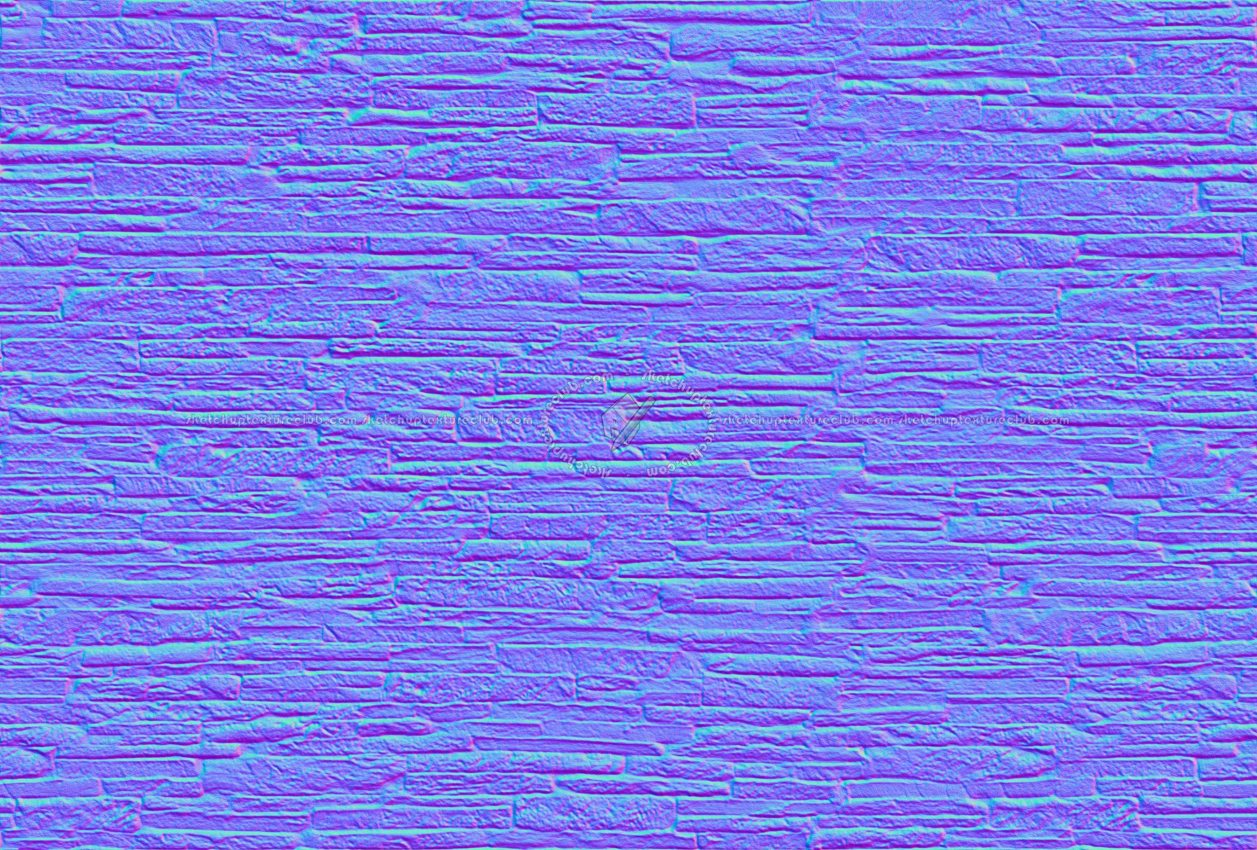 Textures   -   ARCHITECTURE   -   STONES WALLS   -   Claddings stone   -   Stacked slabs  - Travertine cladding stacked slab texture seamless 19254 - Normal