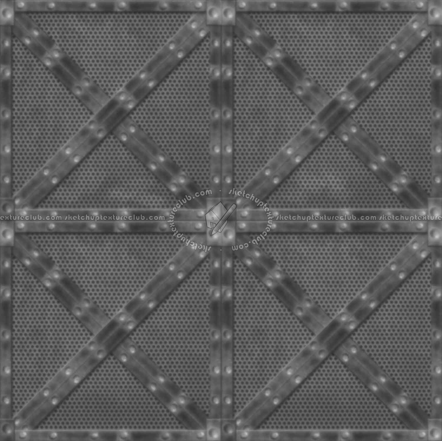 Textures   -   MATERIALS   -   METALS   -   Perforated  - cargo box metal texture-seamless 21359 - Displacement