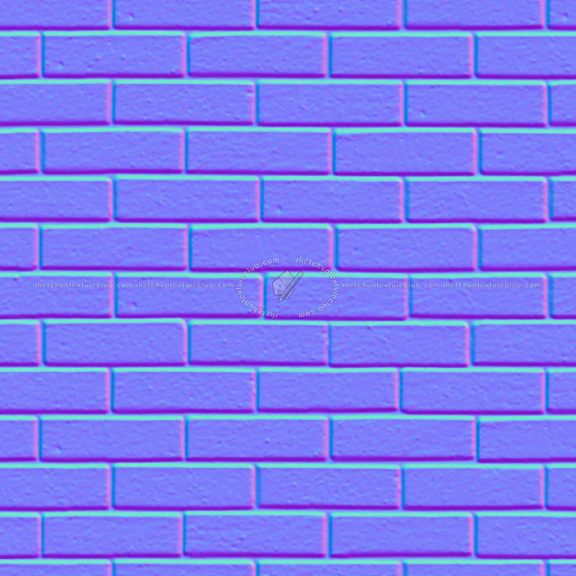 Textures   -   ARCHITECTURE   -   BRICKS   -   Facing Bricks   -   Smooth  - facing smooth bricks texture seamless 21368 - Normal