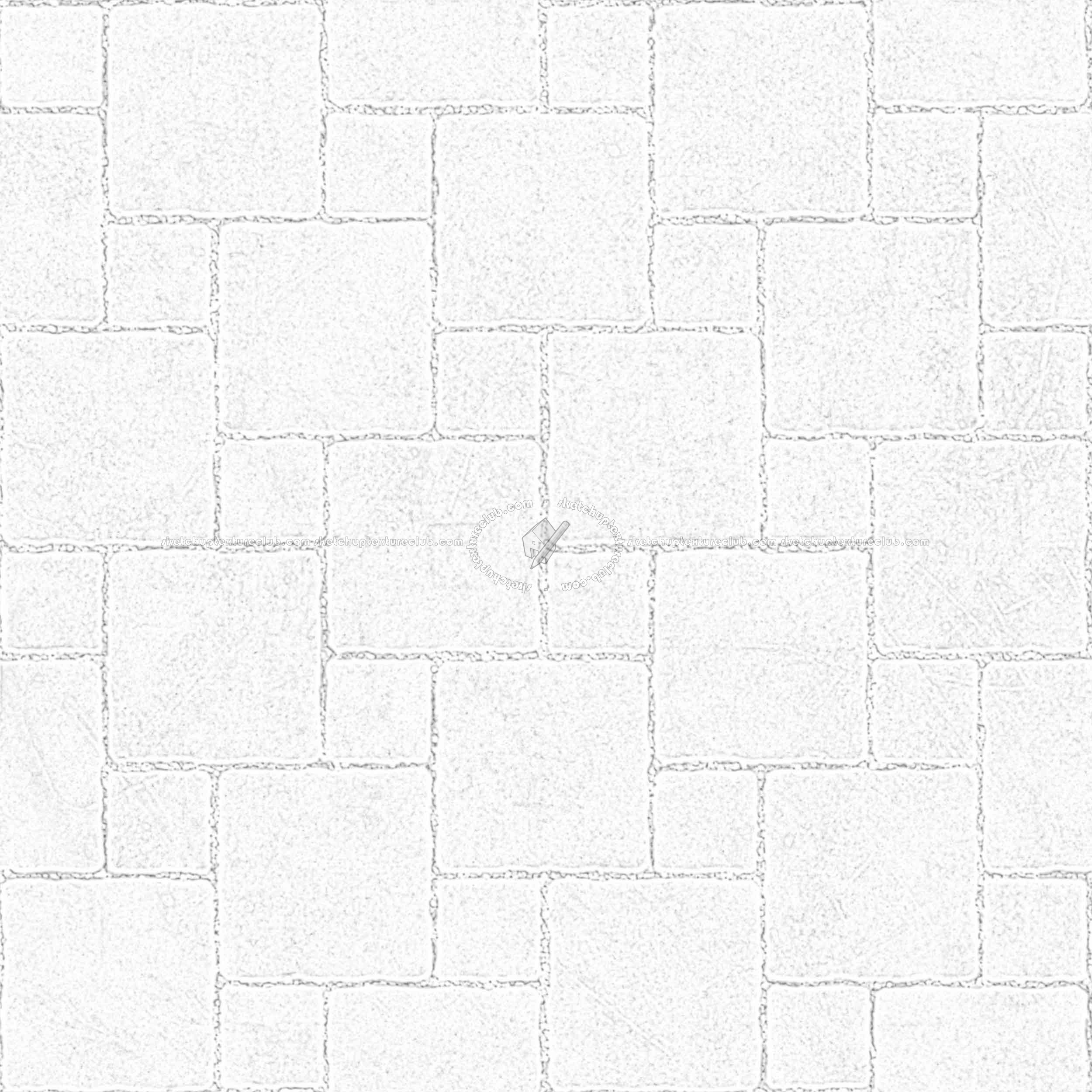 Textures   -   ARCHITECTURE   -   PAVING OUTDOOR   -   Concrete   -   Blocks regular  - Paving outdoor concrete regular block texture seamless 05726 - Ambient occlusion