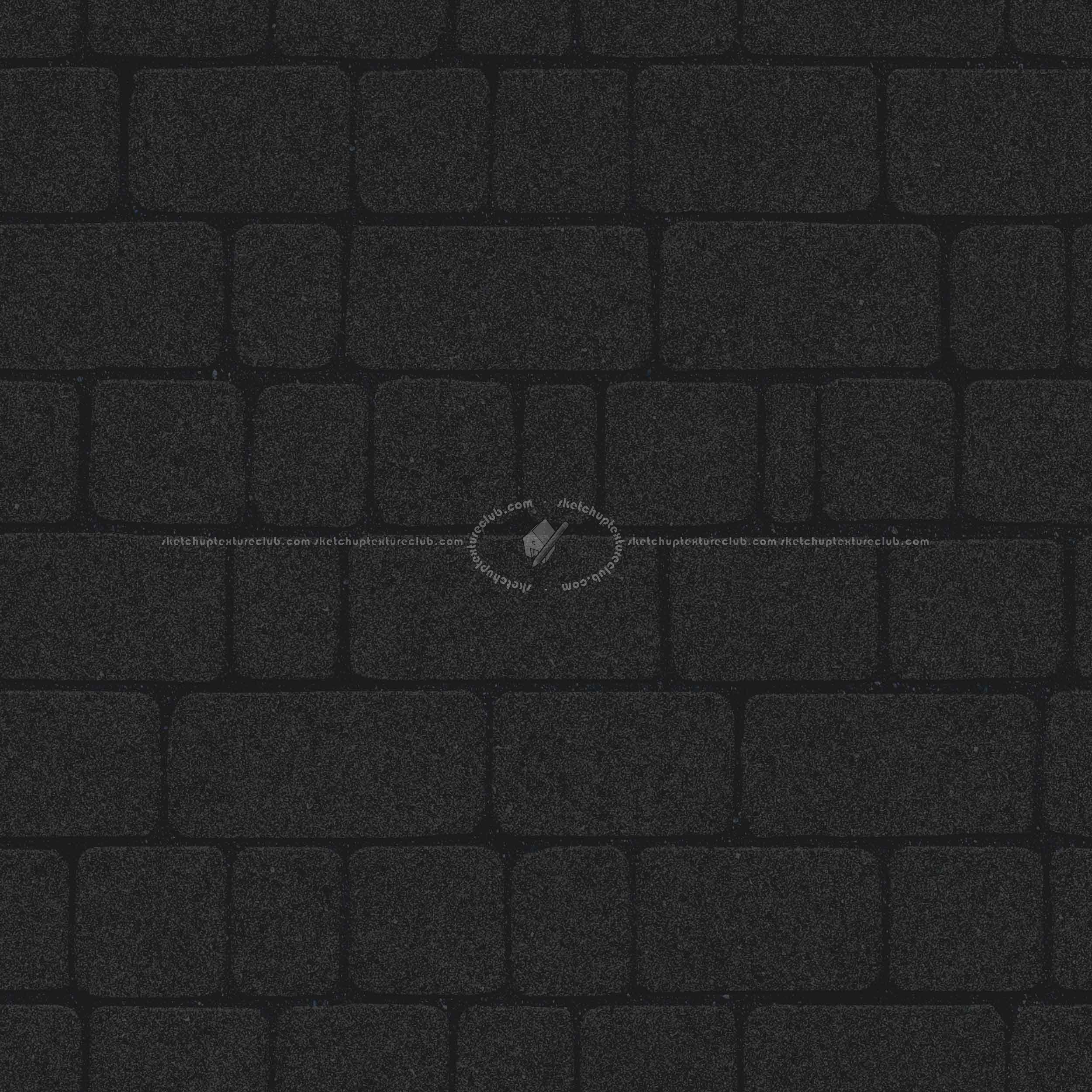 Textures   -   ARCHITECTURE   -   ROADS   -   Paving streets   -   Cobblestone  - Street paving cobblestone texture seamless 07433 - Specular