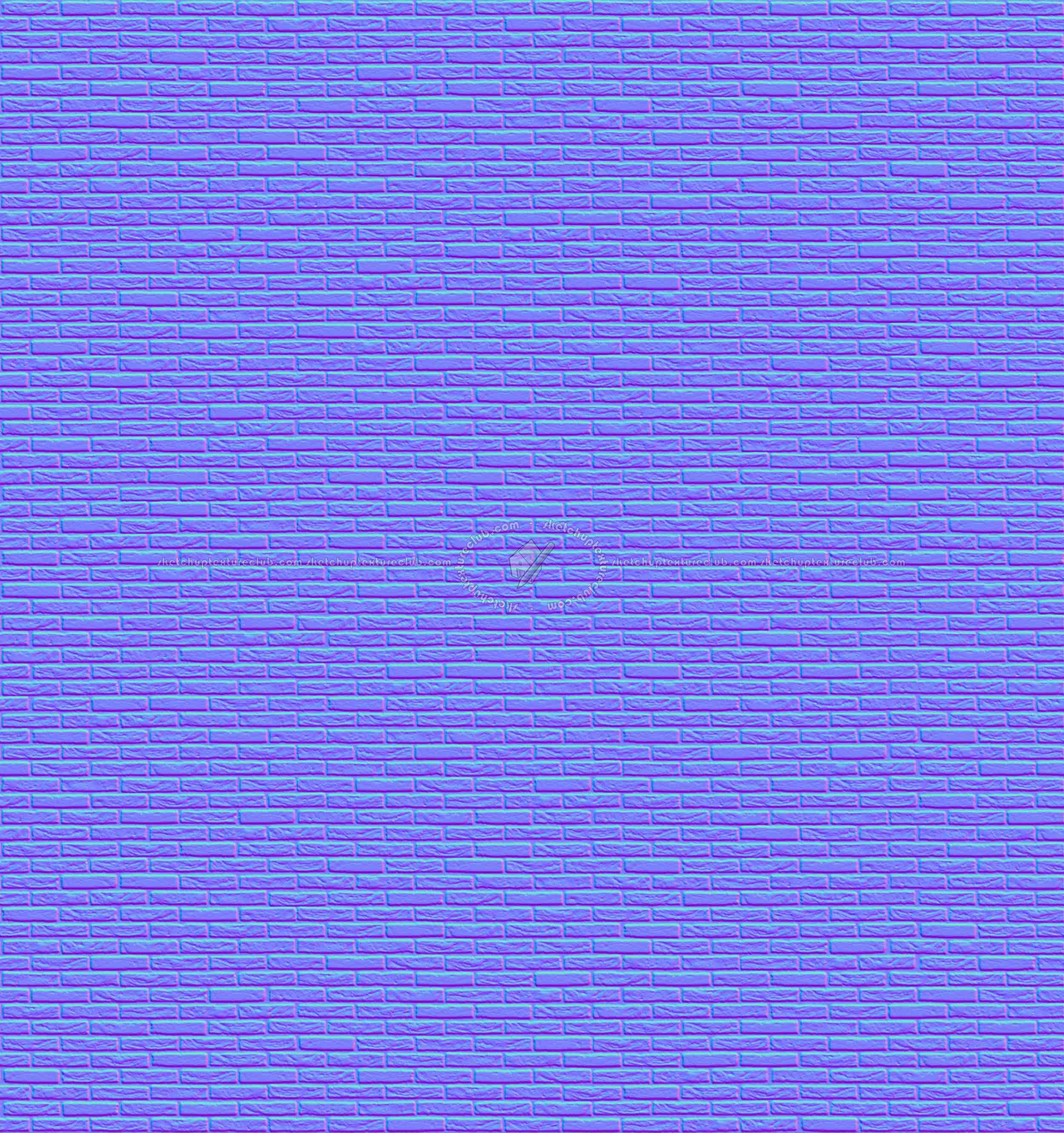 Textures   -   ARCHITECTURE   -   BRICKS   -   Facing Bricks   -   Rustic  - Rustic bricks texture seamless 17159 - Normal