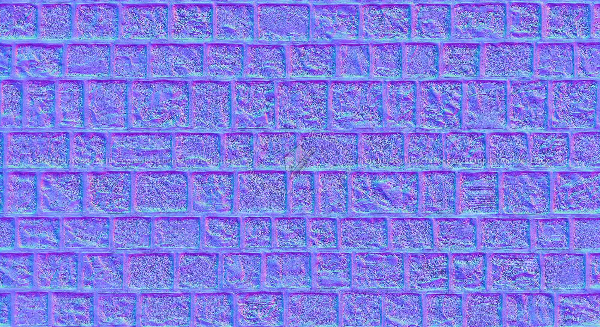 Textures   -   ARCHITECTURE   -   STONES WALLS   -   Stone blocks  - Wall stone with regular blocks texture seamless 17345 - Normal