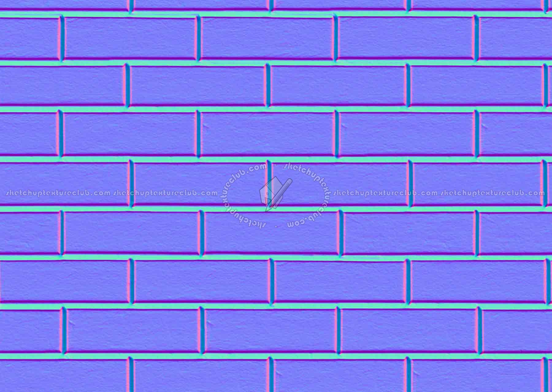 Textures   -   ARCHITECTURE   -   CONCRETE   -   Plates   -   Clean  - Concrete blocks wall texture seamless 17467 - Normal