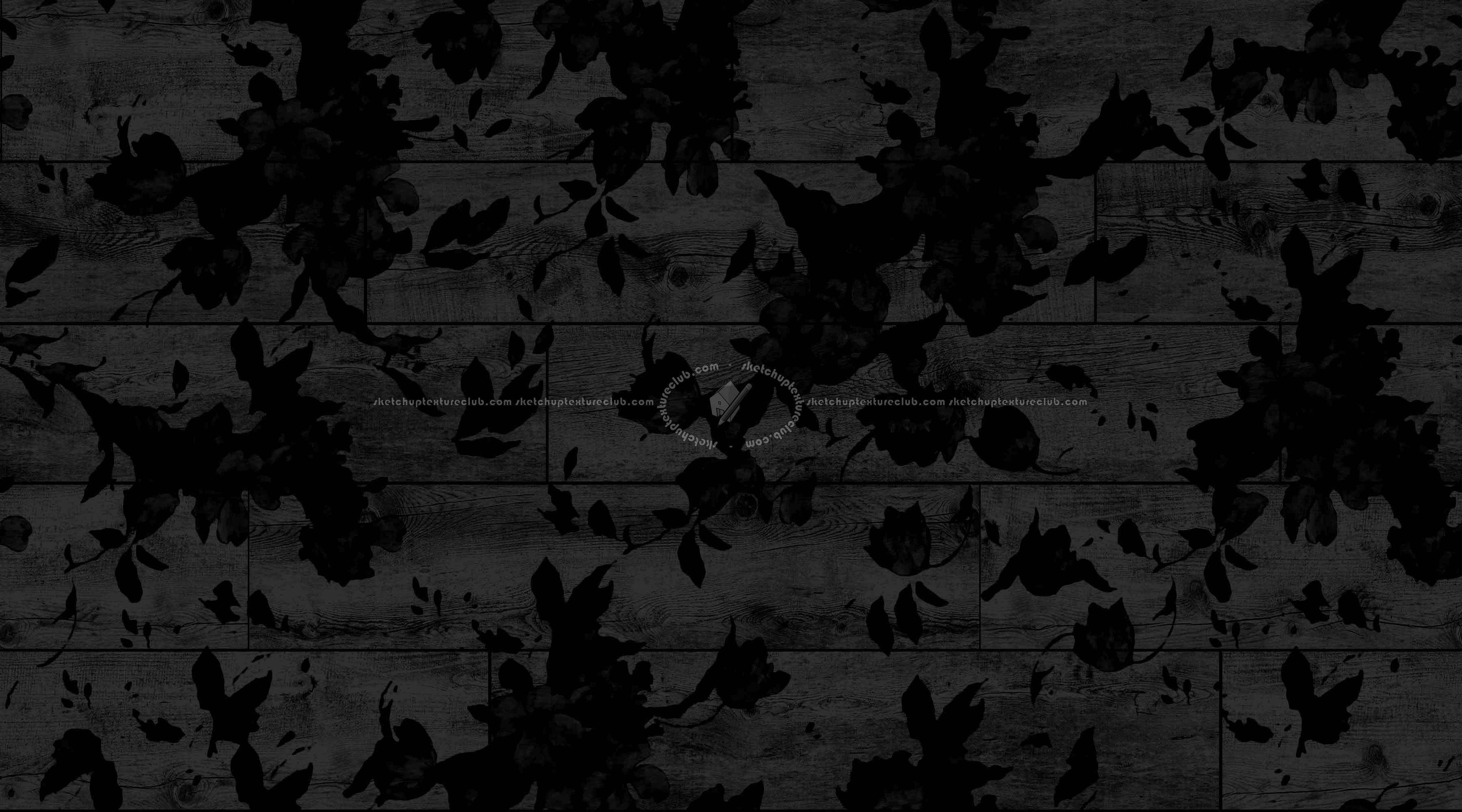 Textures   -   ARCHITECTURE   -   WOOD FLOORS   -   Decorated  - Decorated floral parquet texture seamless 20581 - Specular