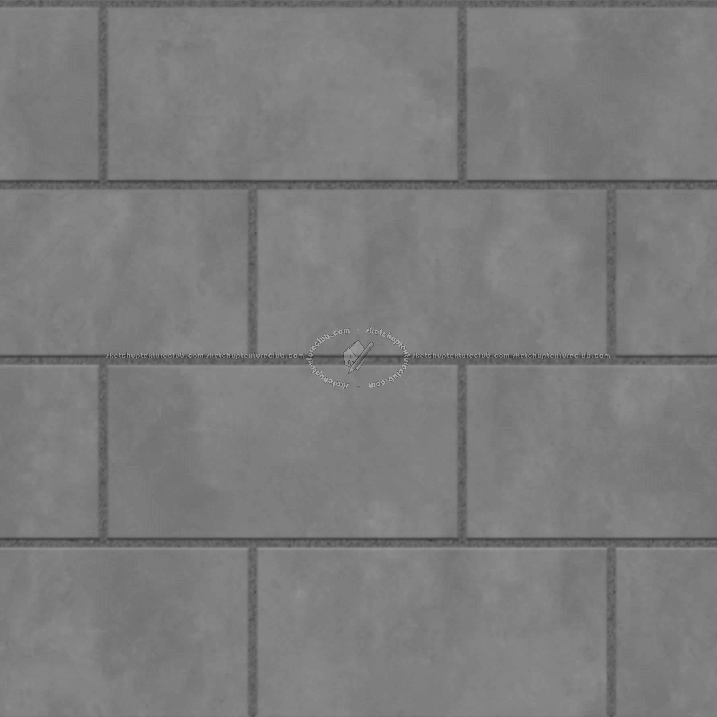 Textures   -   ARCHITECTURE   -   PAVING OUTDOOR   -   Concrete   -   Blocks regular  - Paving outdoor concrete regular block texture seamless 05728 - Displacement