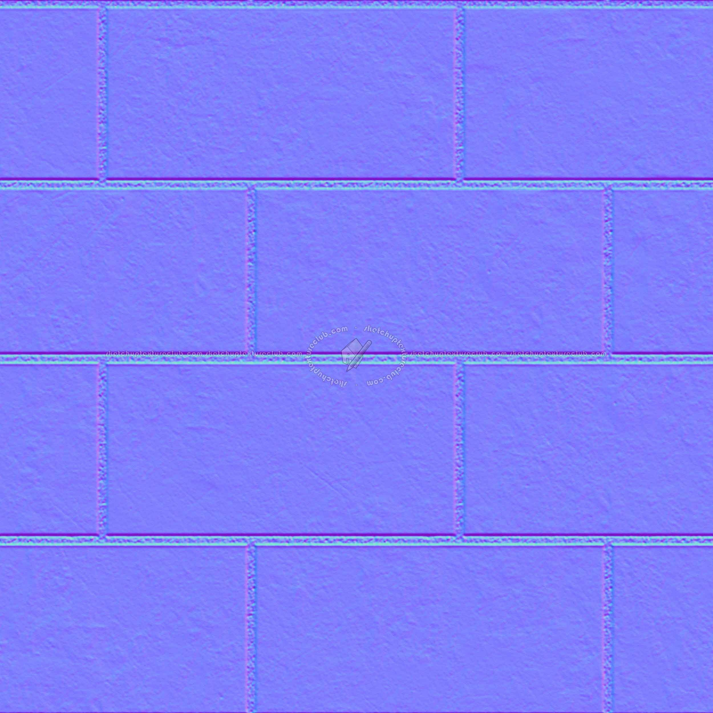 Textures   -   ARCHITECTURE   -   PAVING OUTDOOR   -   Concrete   -   Blocks regular  - Paving outdoor concrete regular block texture seamless 05728 - Normal