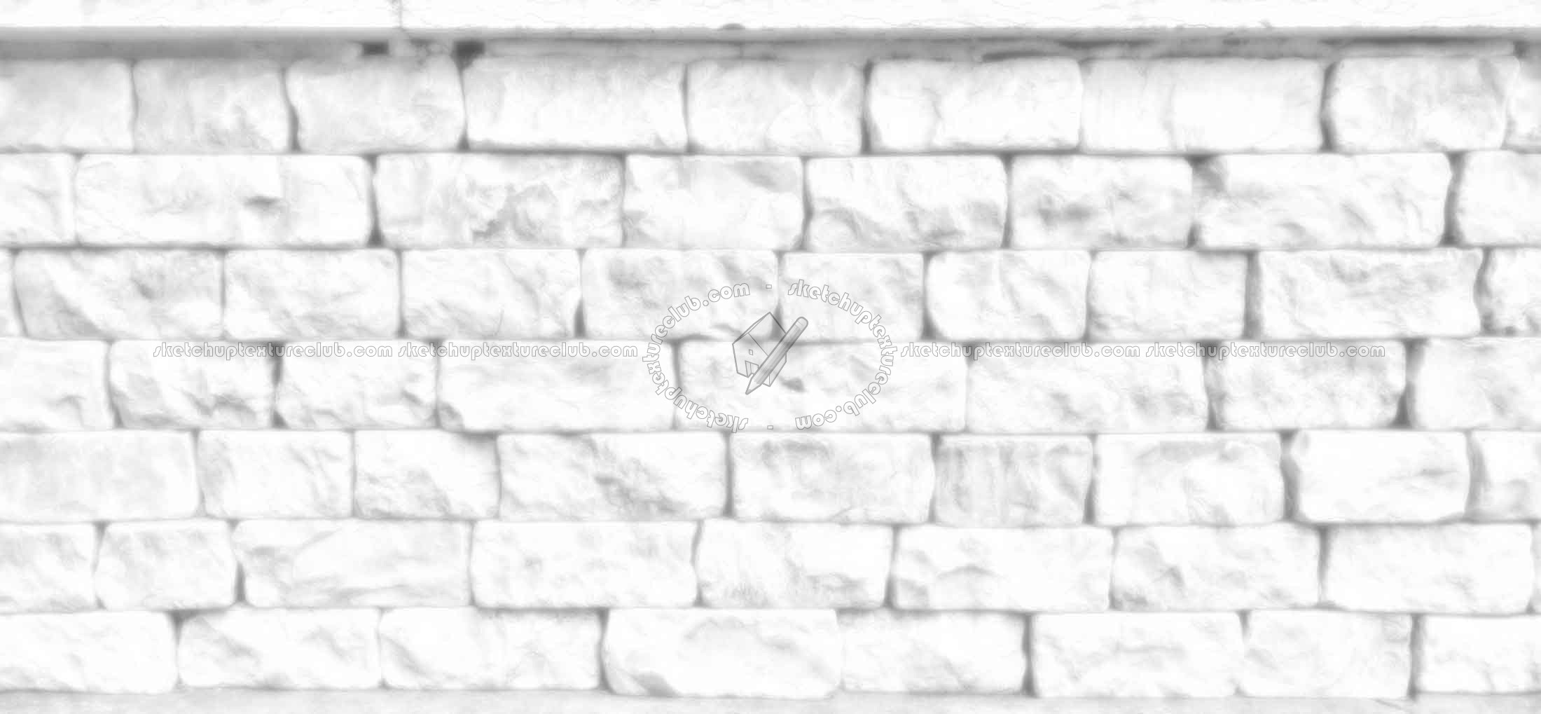 Textures   -   ARCHITECTURE   -   STONES WALLS   -   Stone blocks  - Wall stone blocks horizontal seamless 20476 - Ambient occlusion