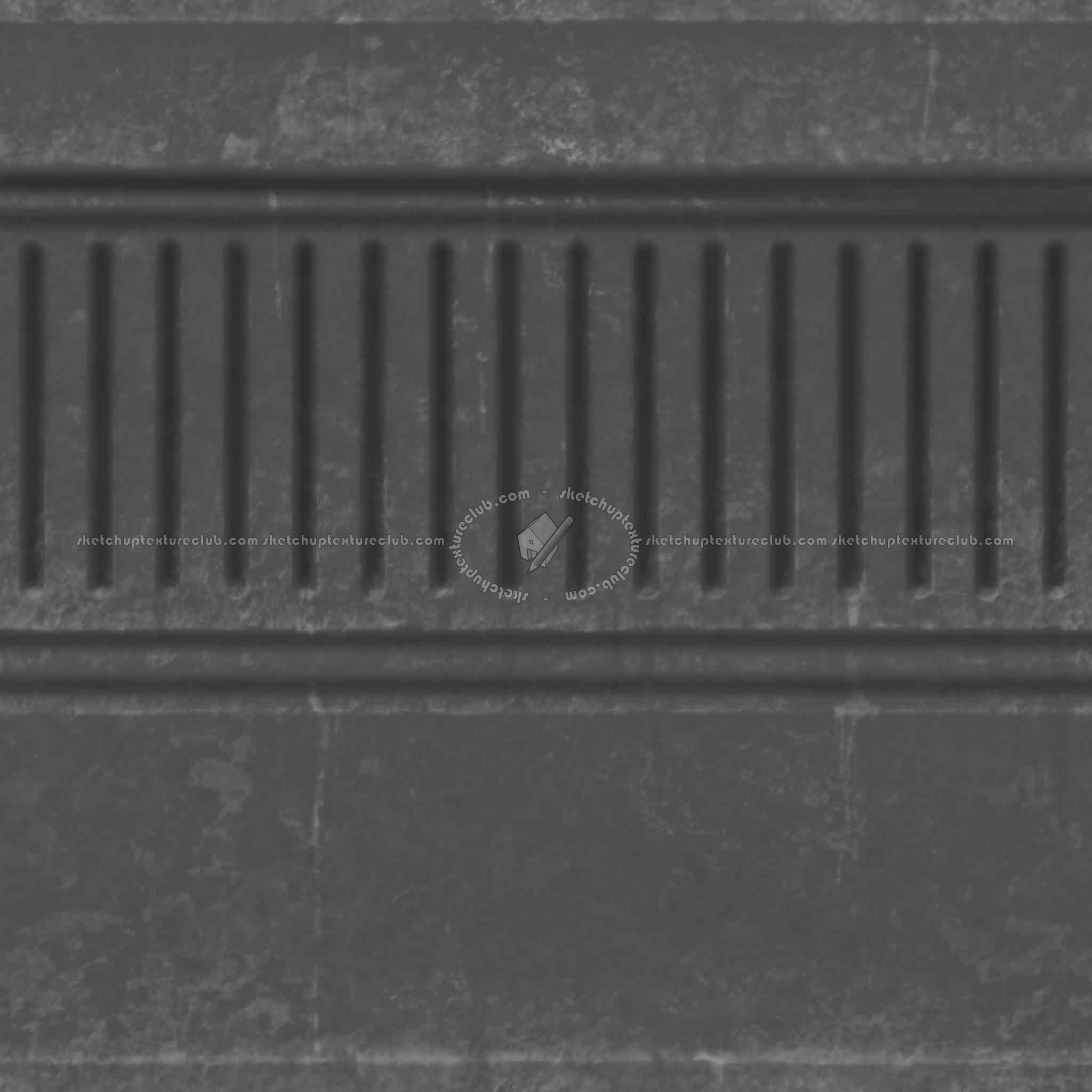 Textures   -   ARCHITECTURE   -   CONCRETE   -   Plates   -   Dirty  - Concrete dirt plates wall texture seamless 01762 - Displacement