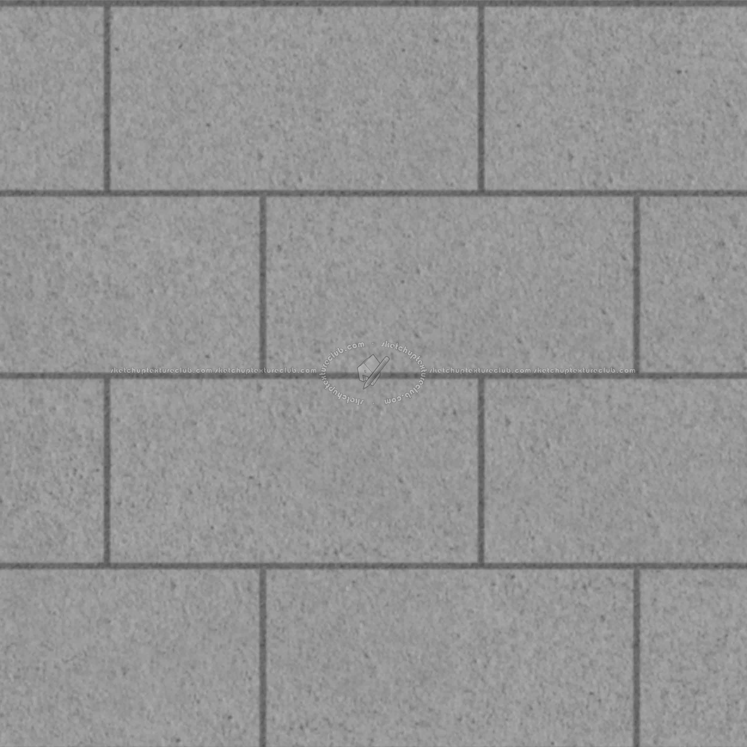 Textures   -   ARCHITECTURE   -   PAVING OUTDOOR   -   Concrete   -   Blocks regular  - Paving outdoor concrete regular block texture seamless 05729 - Displacement
