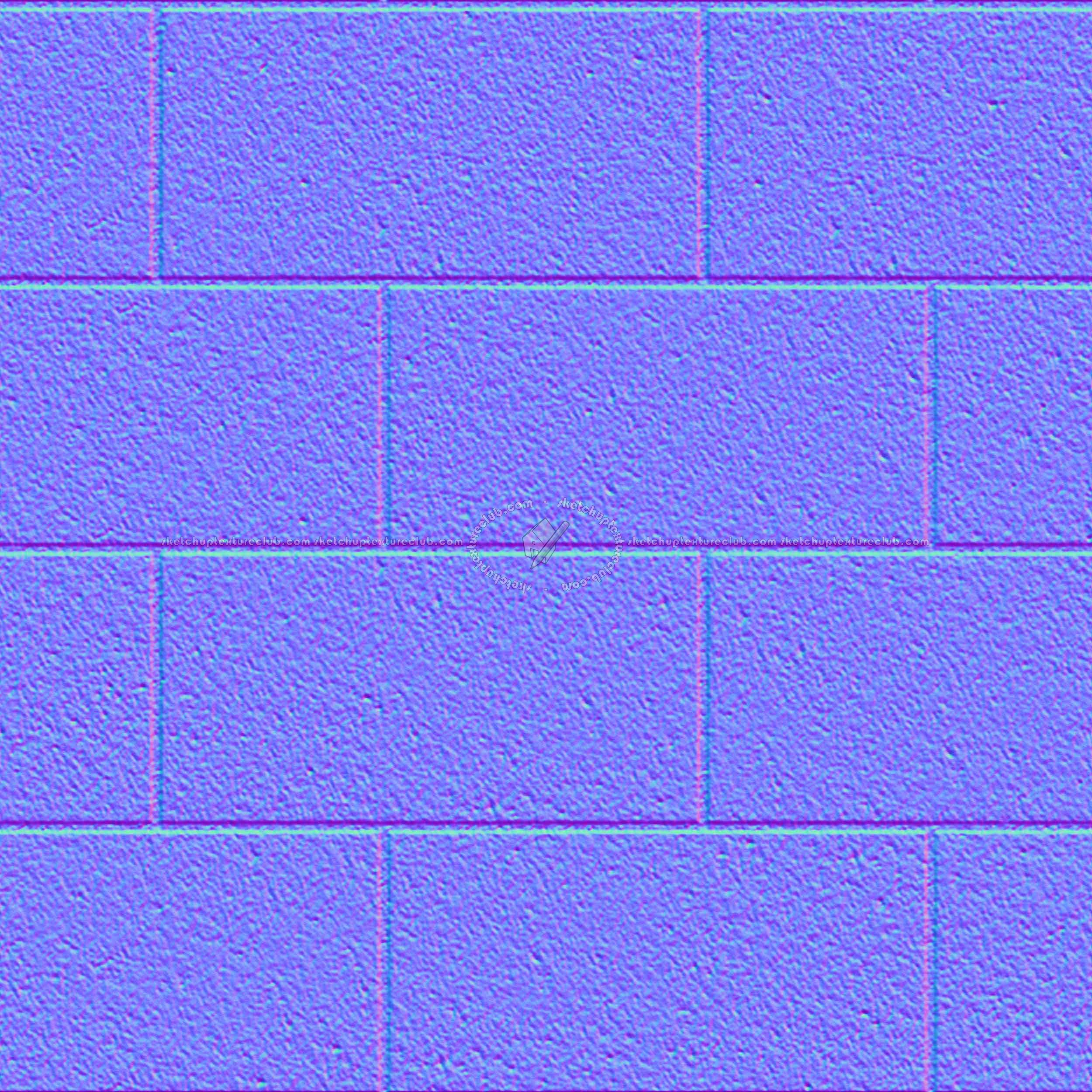 Textures   -   ARCHITECTURE   -   PAVING OUTDOOR   -   Concrete   -   Blocks regular  - Paving outdoor concrete regular block texture seamless 05729 - Normal