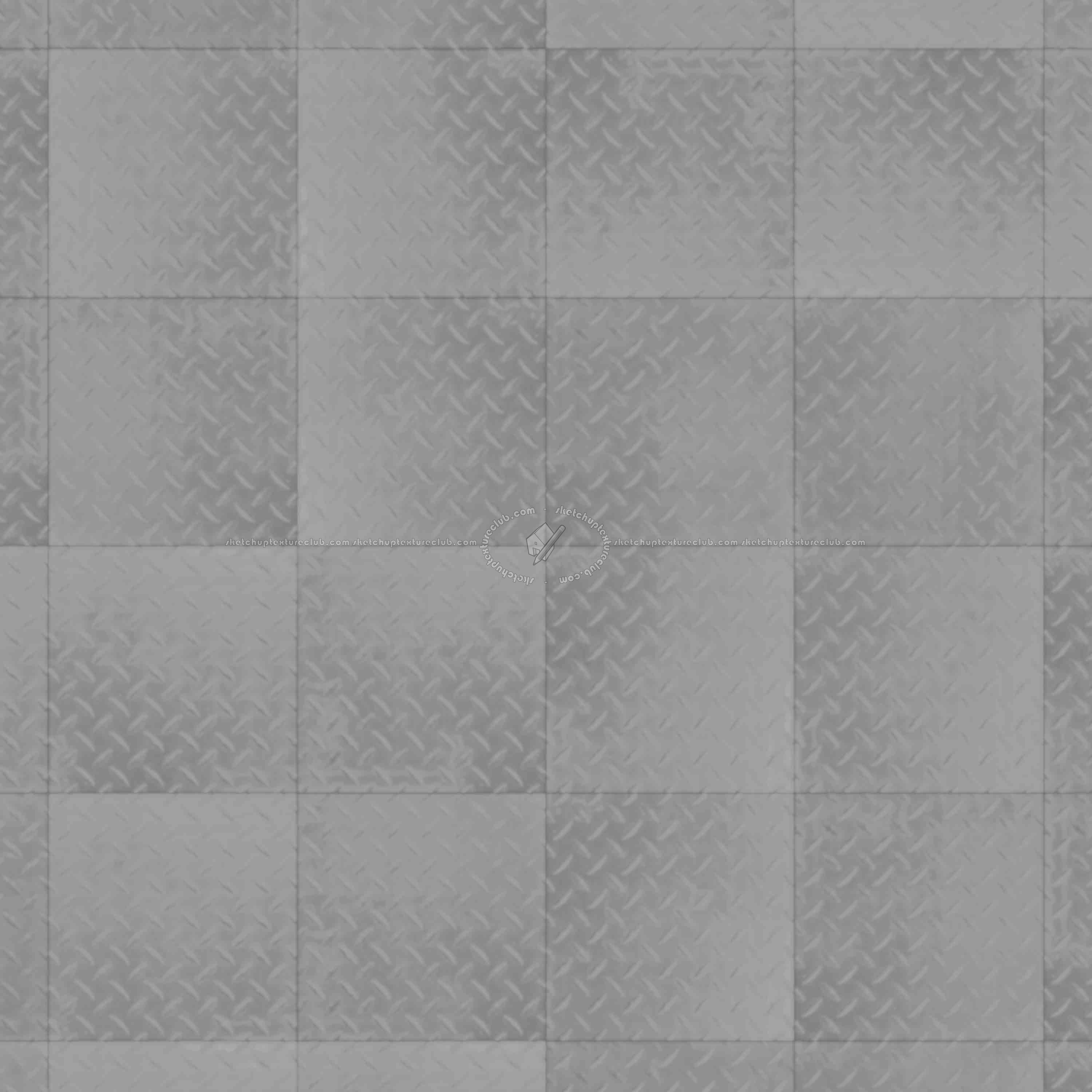 Textures - ARCHITECTURE - TILES INTERIOR - Design Industry - Tiles metal effect pbr texture seamless 22340 - Displacement