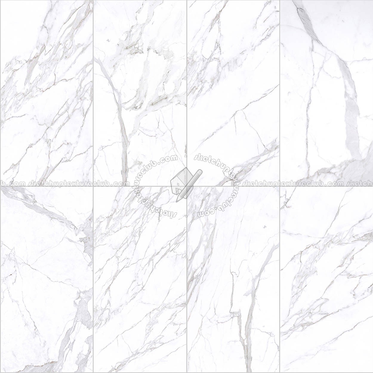 Textures   -   ARCHITECTURE   -   TILES INTERIOR   -   Marble tiles   -   White  - Calacatta marble tiles PBR texture seamless 22258 (seamless)