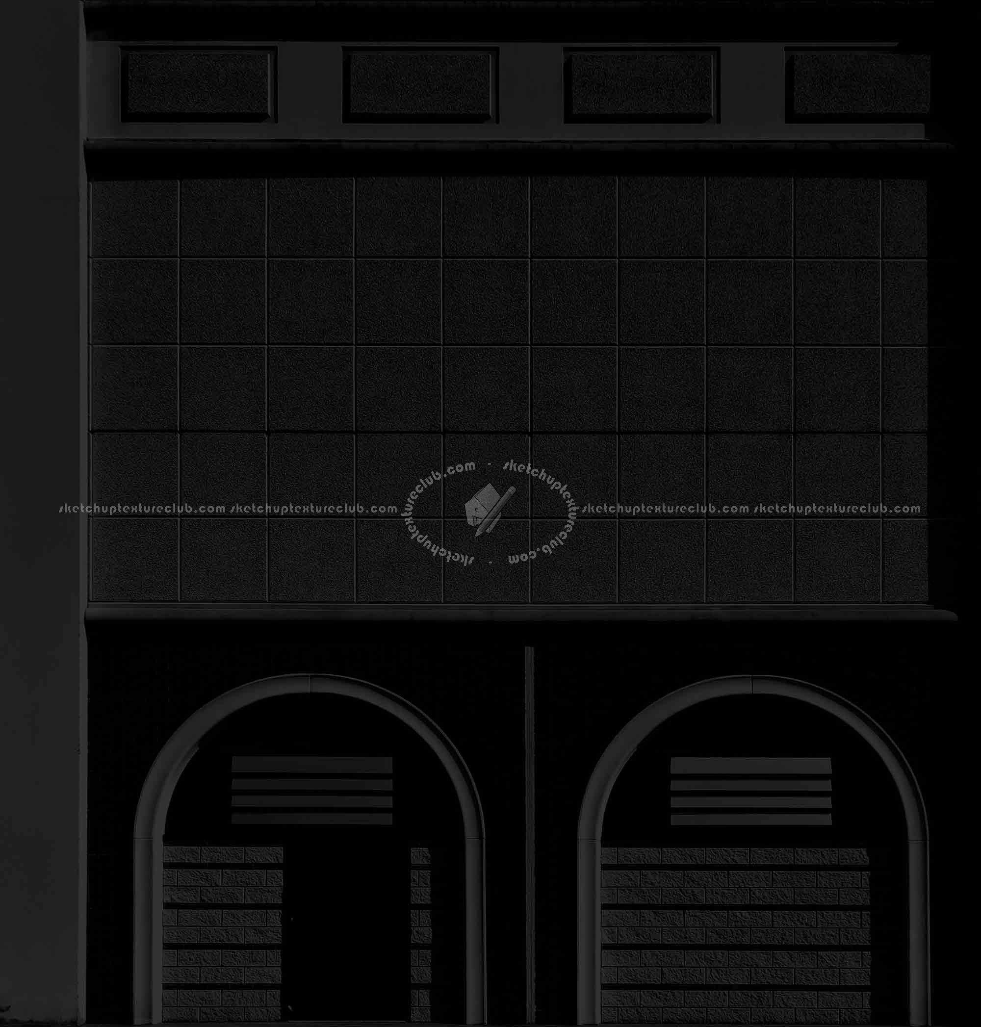 Textures   -   ARCHITECTURE   -   CONCRETE   -   Plates   -   Clean  - Concrete plates wall horizontal texture seamless 18046 - Specular