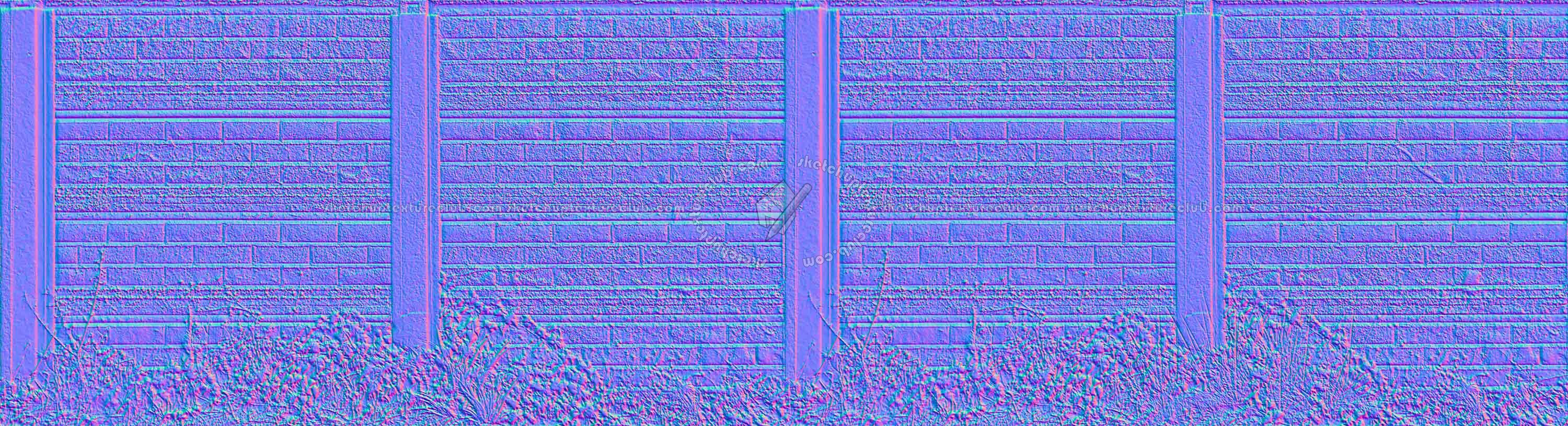 Textures   -   ARCHITECTURE   -   CONCRETE   -   Plates   -   Dirty  - Old concrete dirt brick wall texture seamless 17360 - Normal